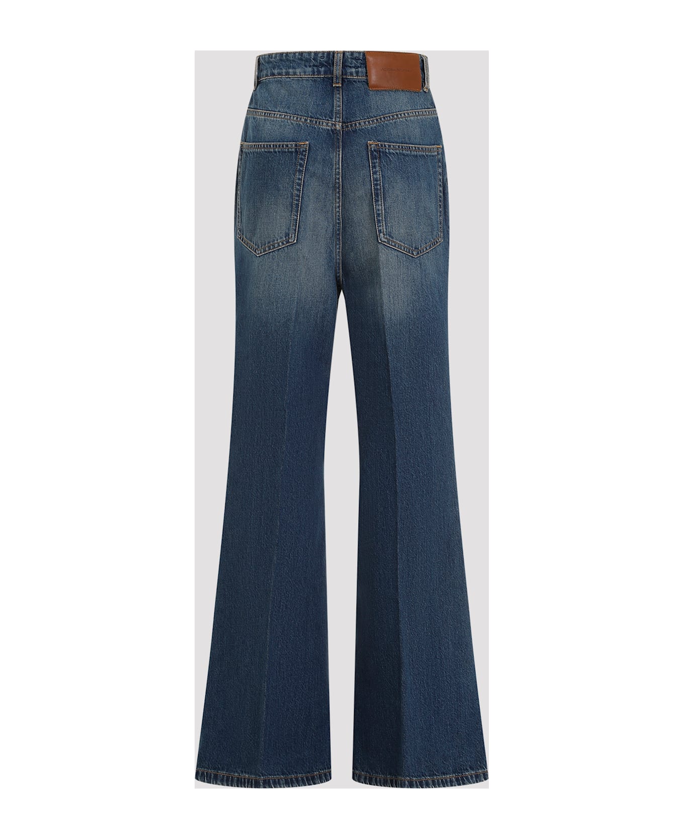 Victoria Beckham Wide Leg Kick Jeans - Broken Vintage Wash