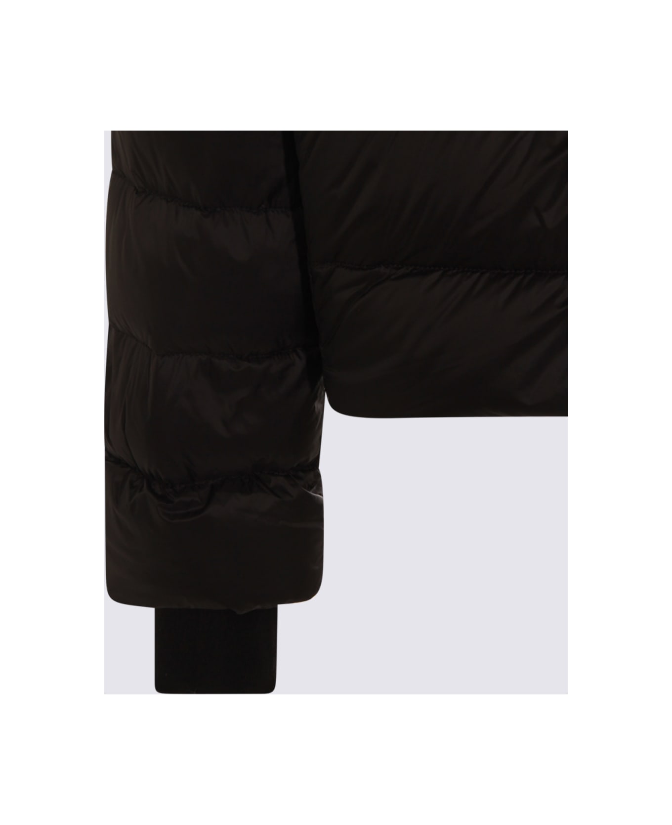 Rick Owens Black Gimp Down Jacket - Black