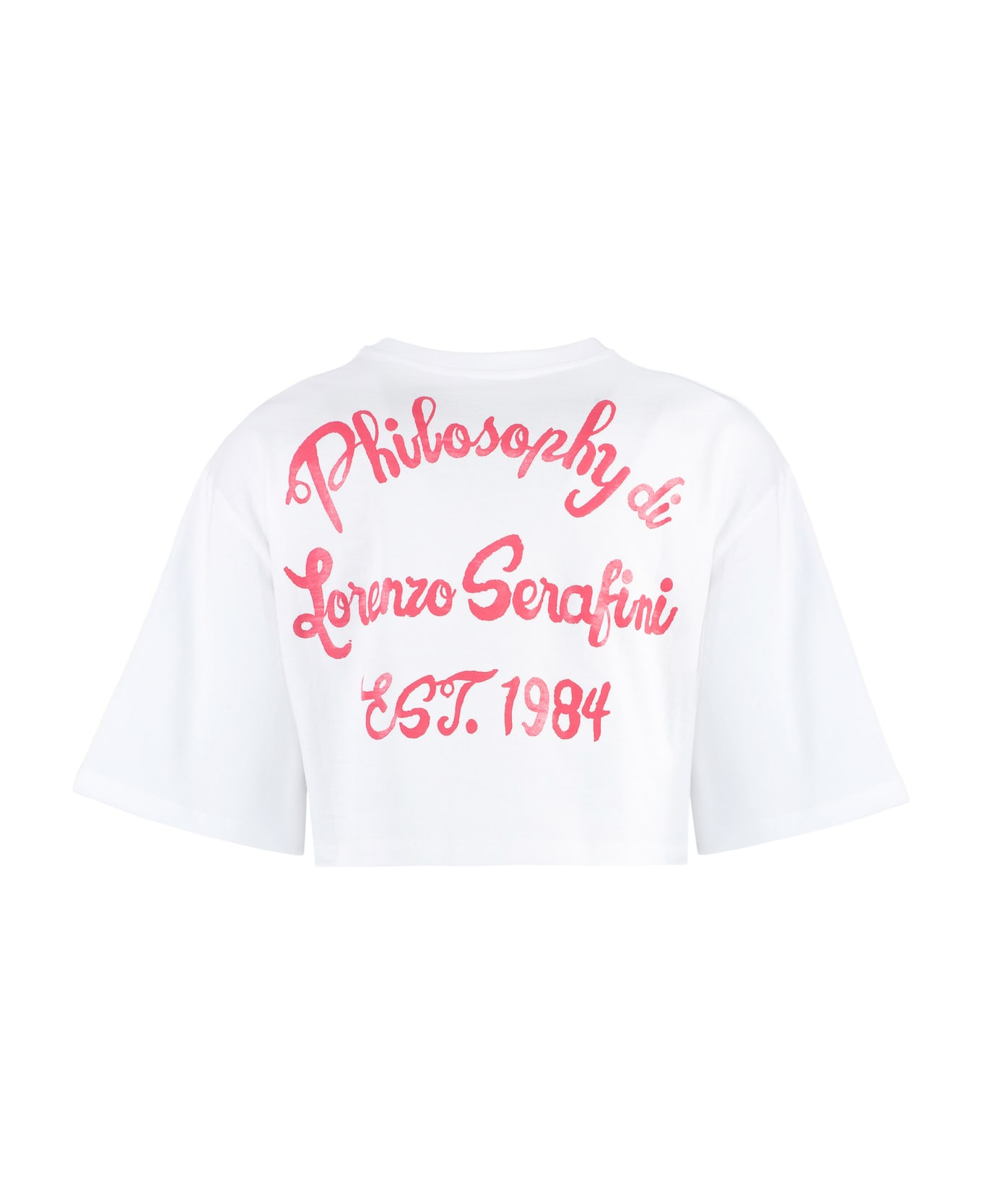 Philosophy di Lorenzo Serafini Logo Detail Cropped T-shirt - White