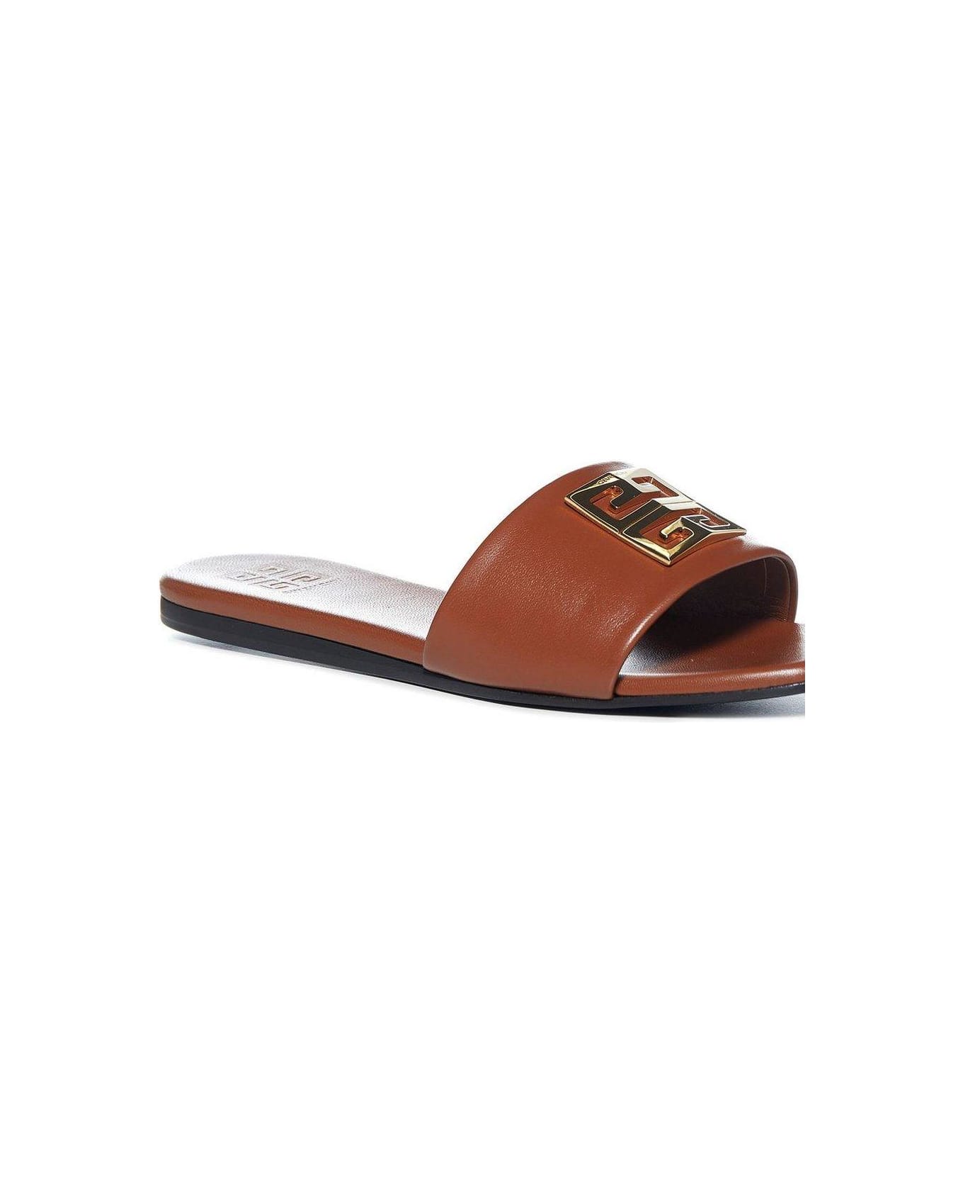 Givenchy 4g Motif Flat Sandals - BROWN
