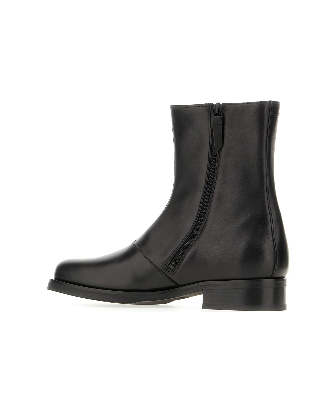 Our Legacy Black Leather Camion Boots - BLACK