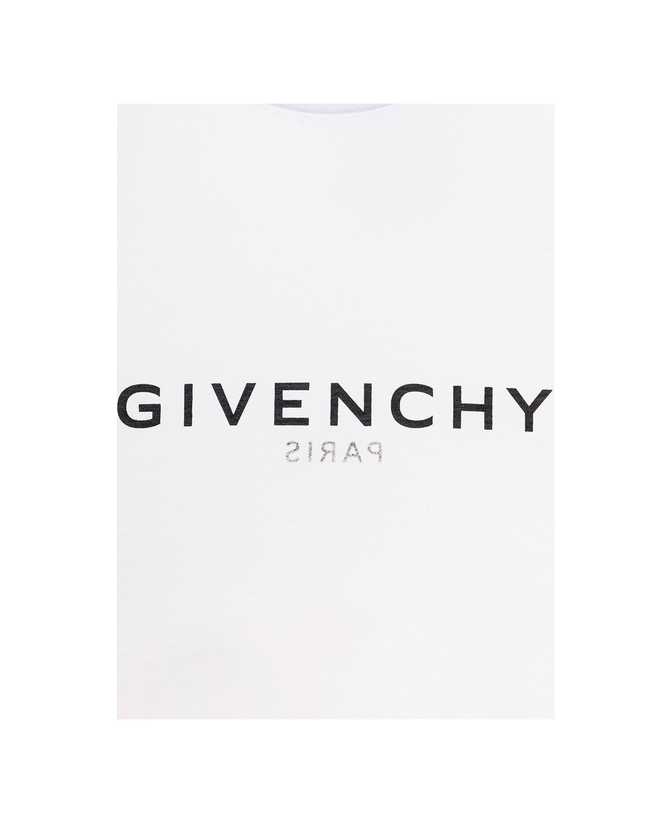 Givenchy Logo Printed White Cotton T-shirt Boy Givenchy Kids - White Tシャツ＆ポロシャツ