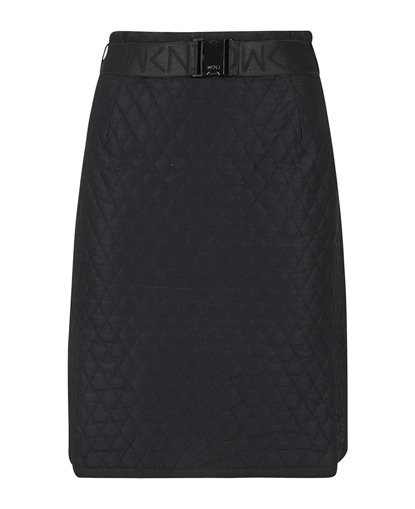 Weekend by Maxmara Giugno Quilted Jersey A-line Skirt in Black