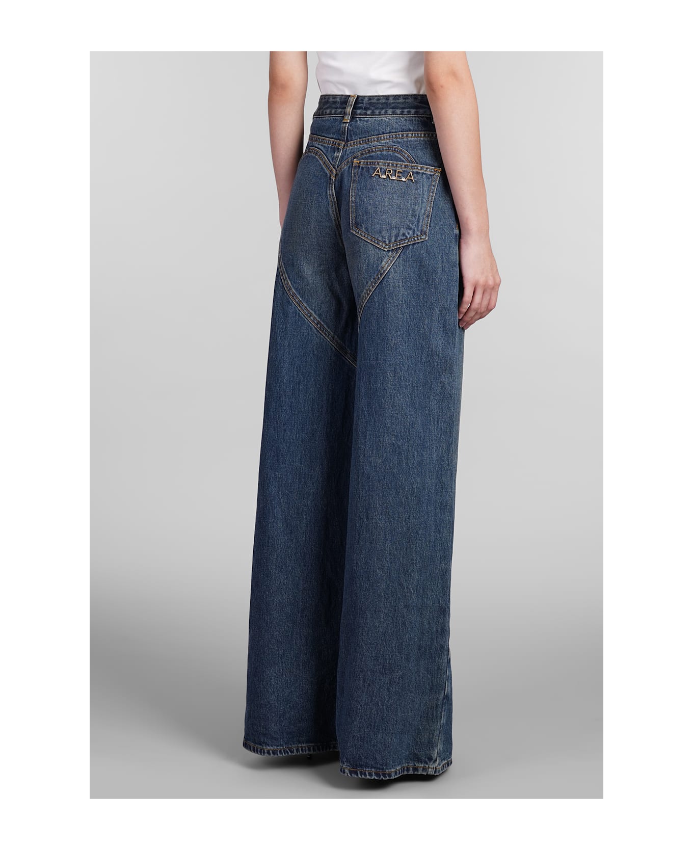 AREA Jeans In Blue Cotton - blue