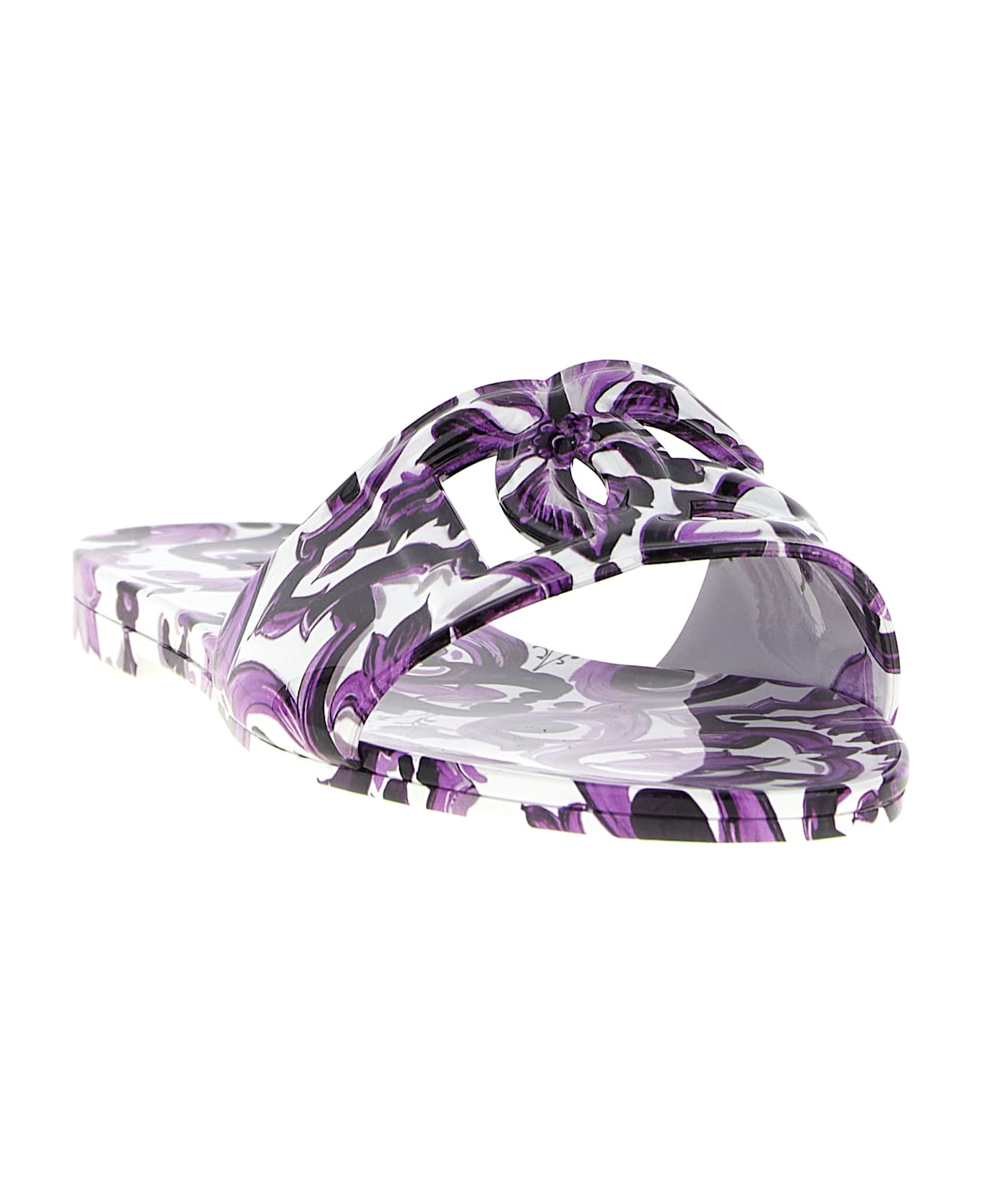 Dolce 
Gabbana 
beachwear
 Slides - Purple