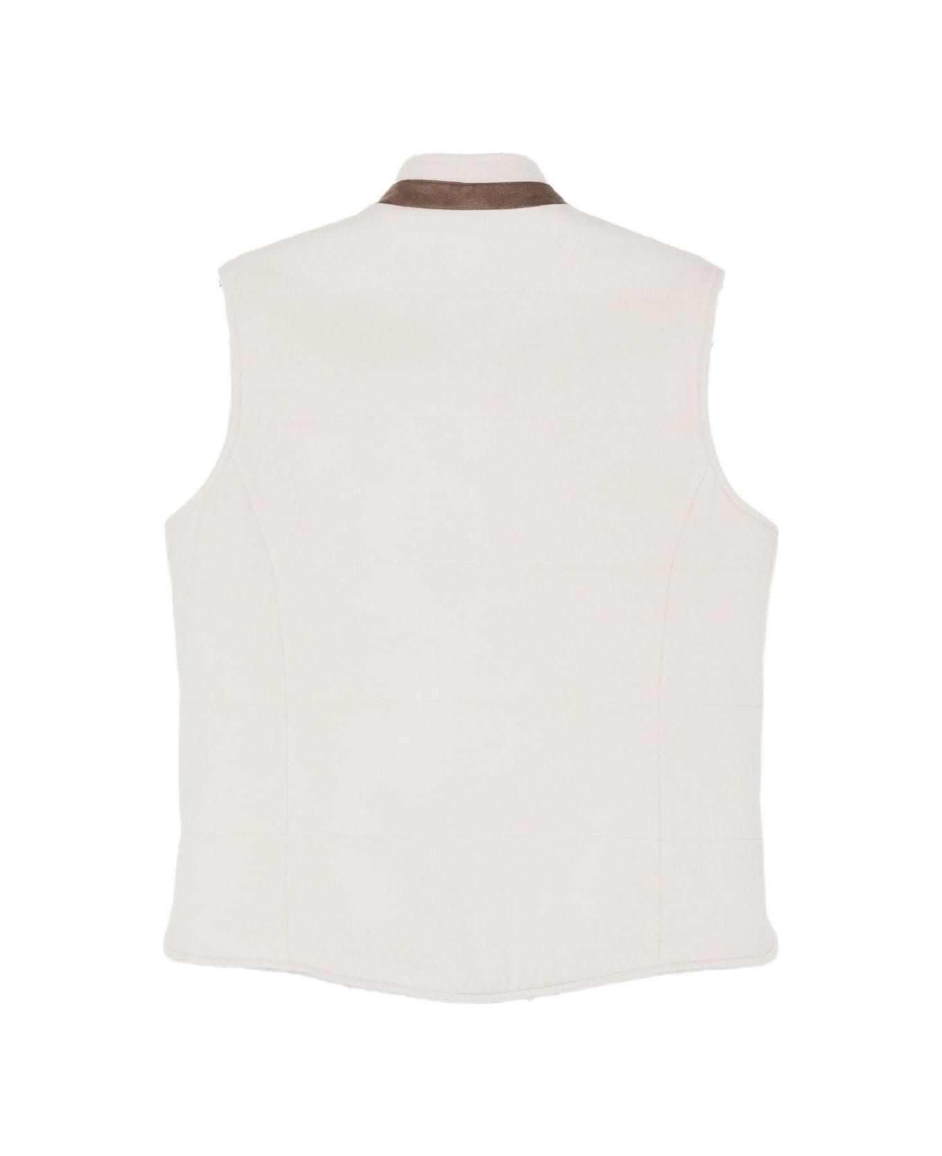 Barba Napoli Barba Turtleneck Vest - White