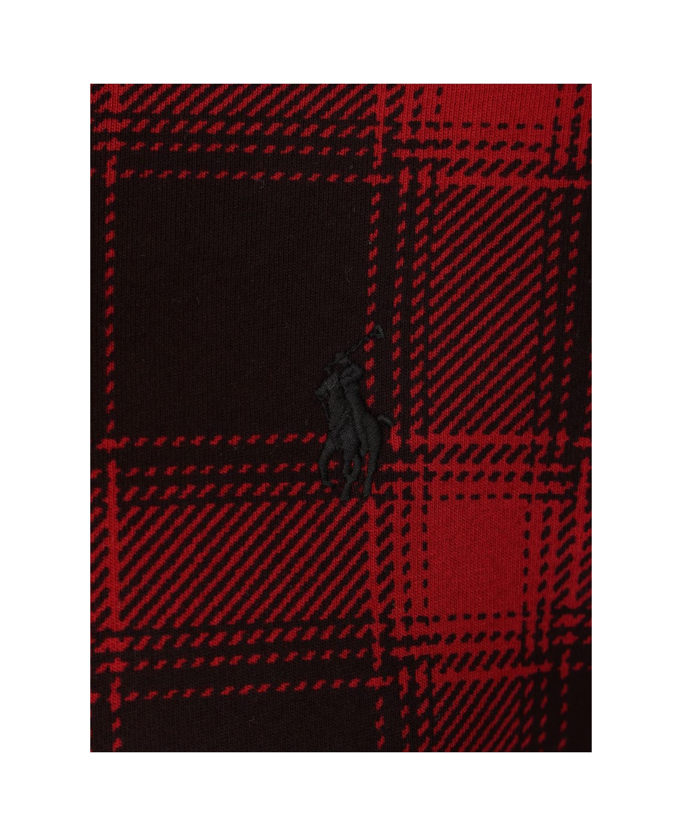Ralph Lauren Checked Fleece Hoodie - FA25 LODGE SH PLA HOLIDAY BEAR