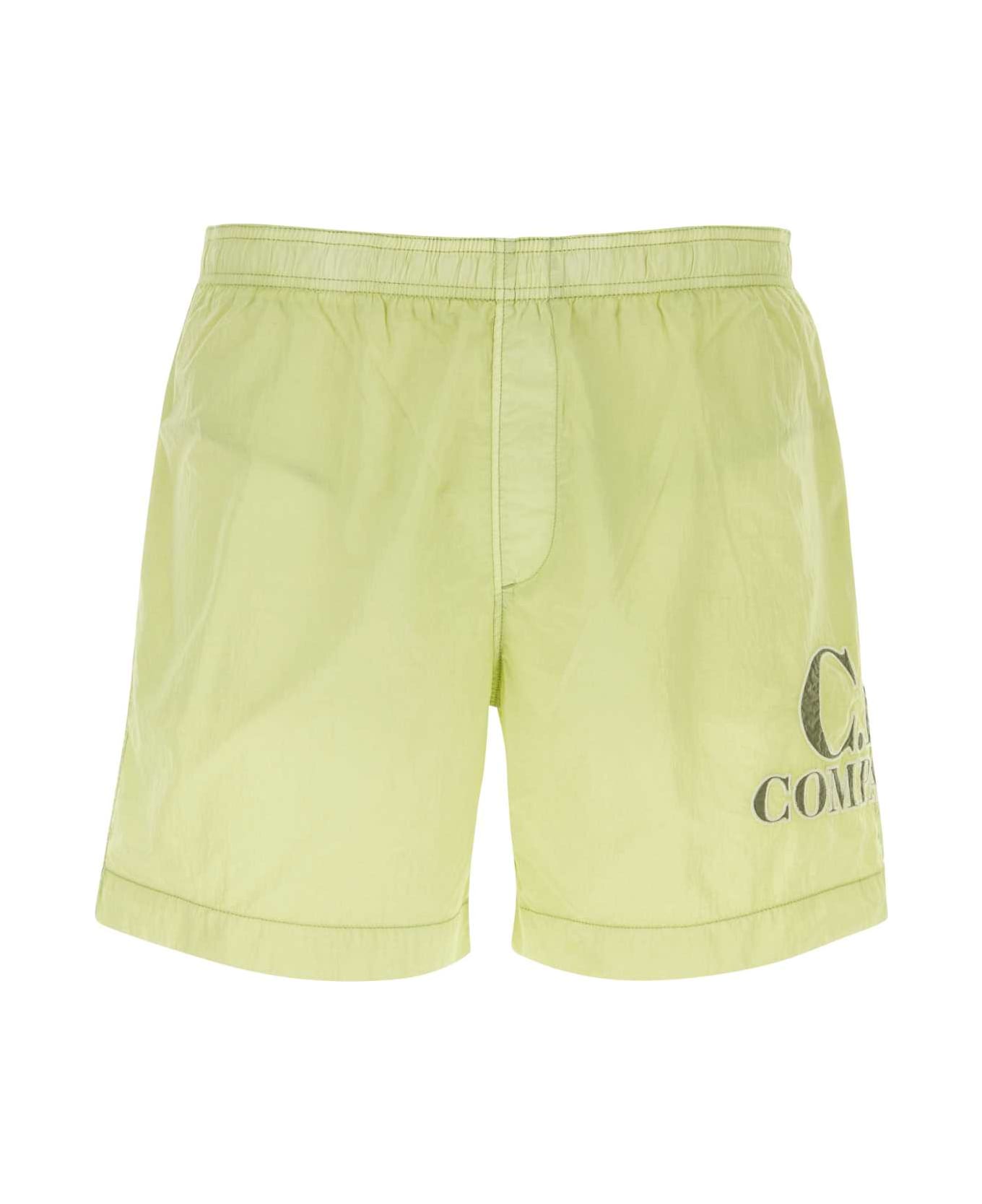 C.P. Company Lime Green Nylon Swimming Shorts - WHITEPEAR 水着