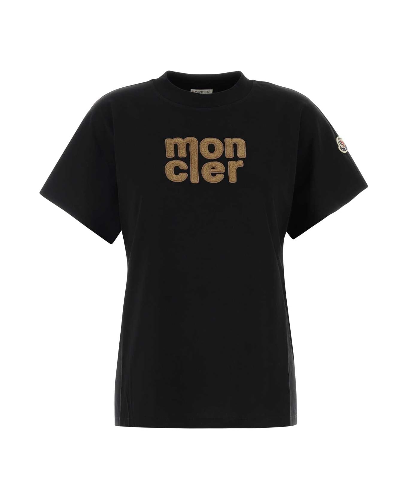 Moncler Black Cotton T-shirt - 999