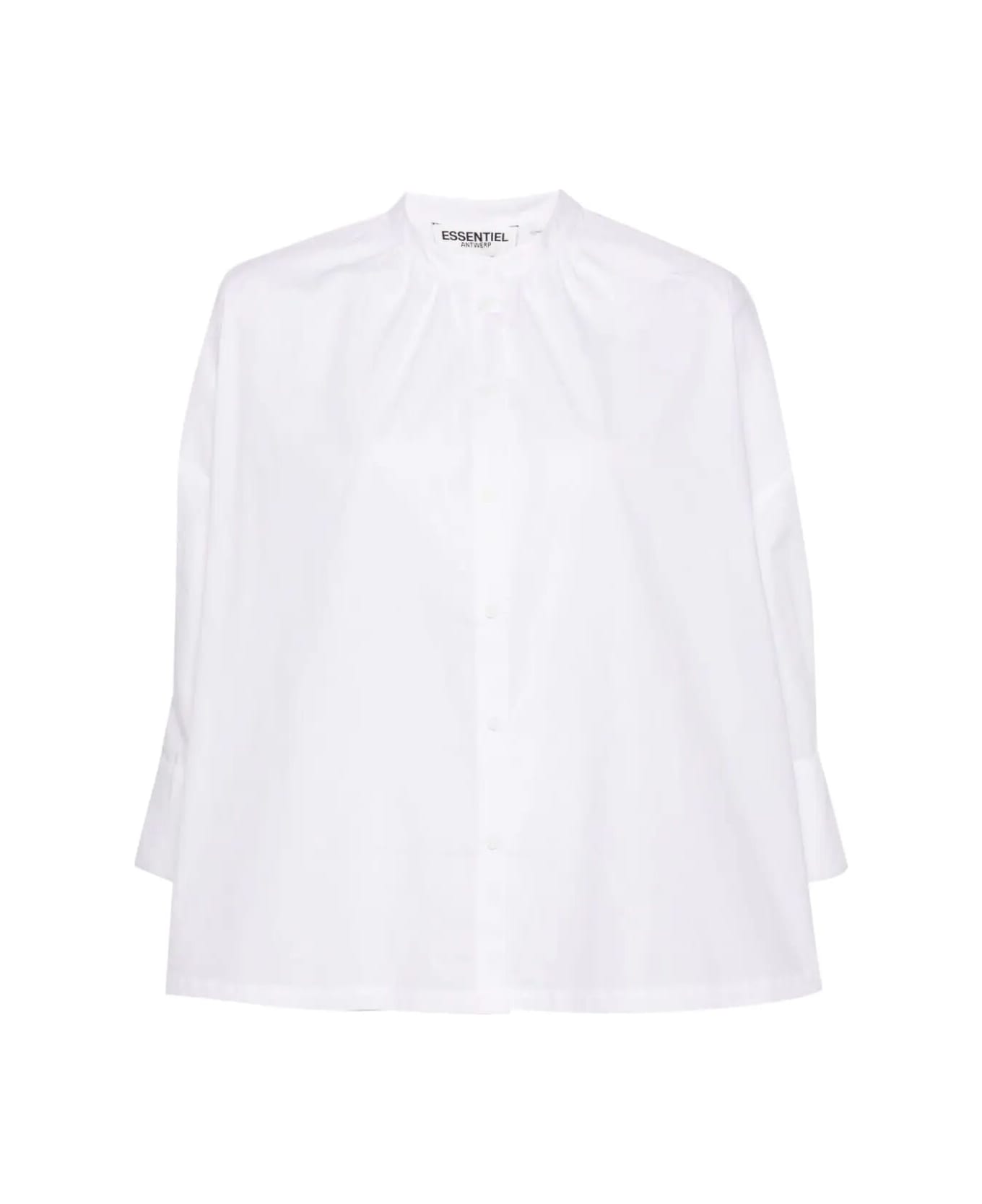 Essentiel Antwerp February Puff Sleeve Shirt - White ブラウス