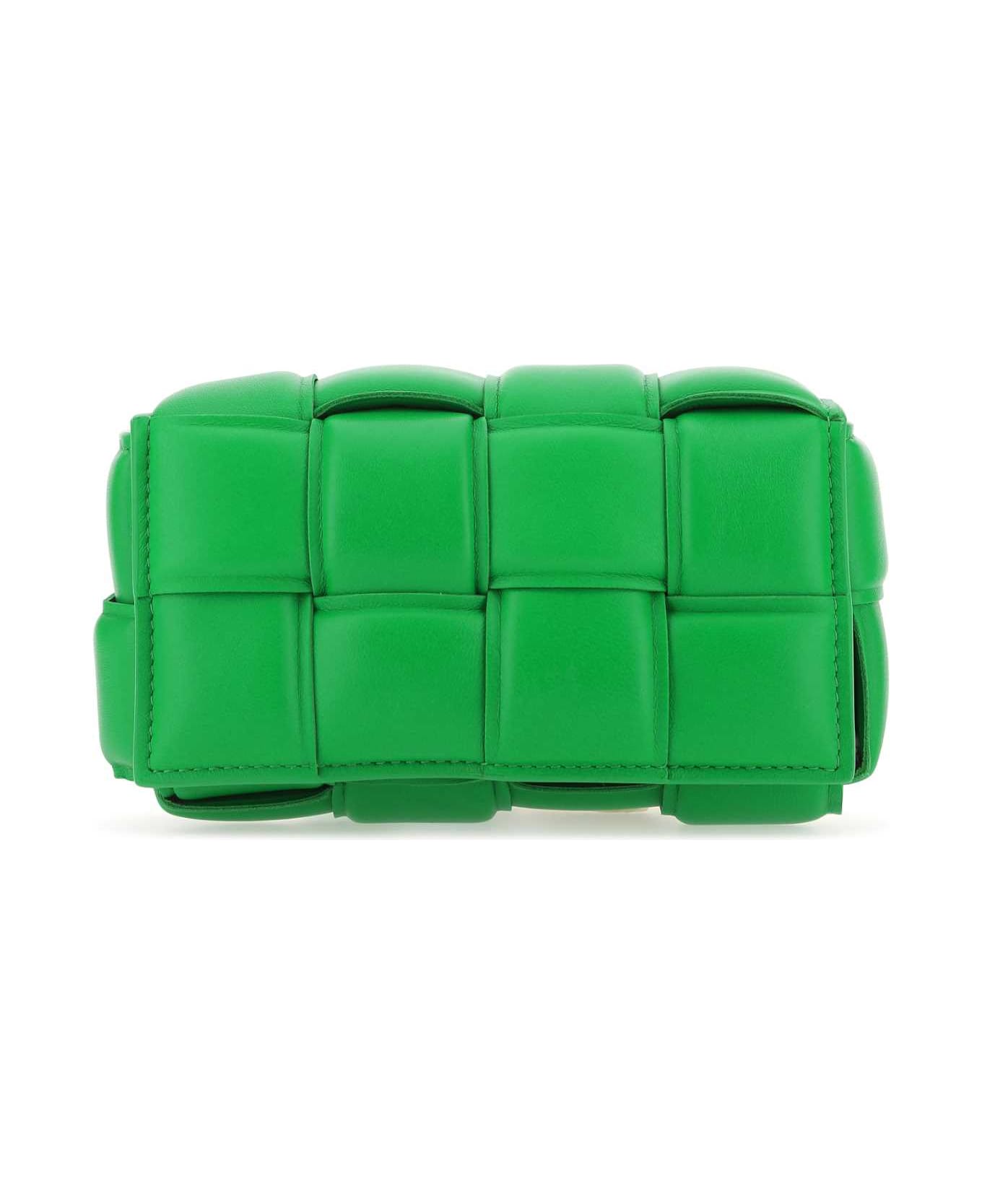 Bottega Veneta Grass Green Nappa Leather Padded Cassette Belt Bag - 3724 バックパック
