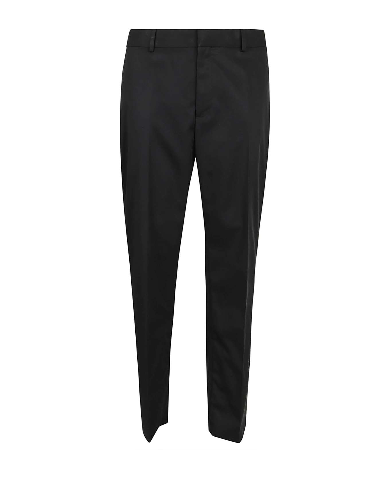 Off-White Slim Fit Trousers - Black Black ボトムス