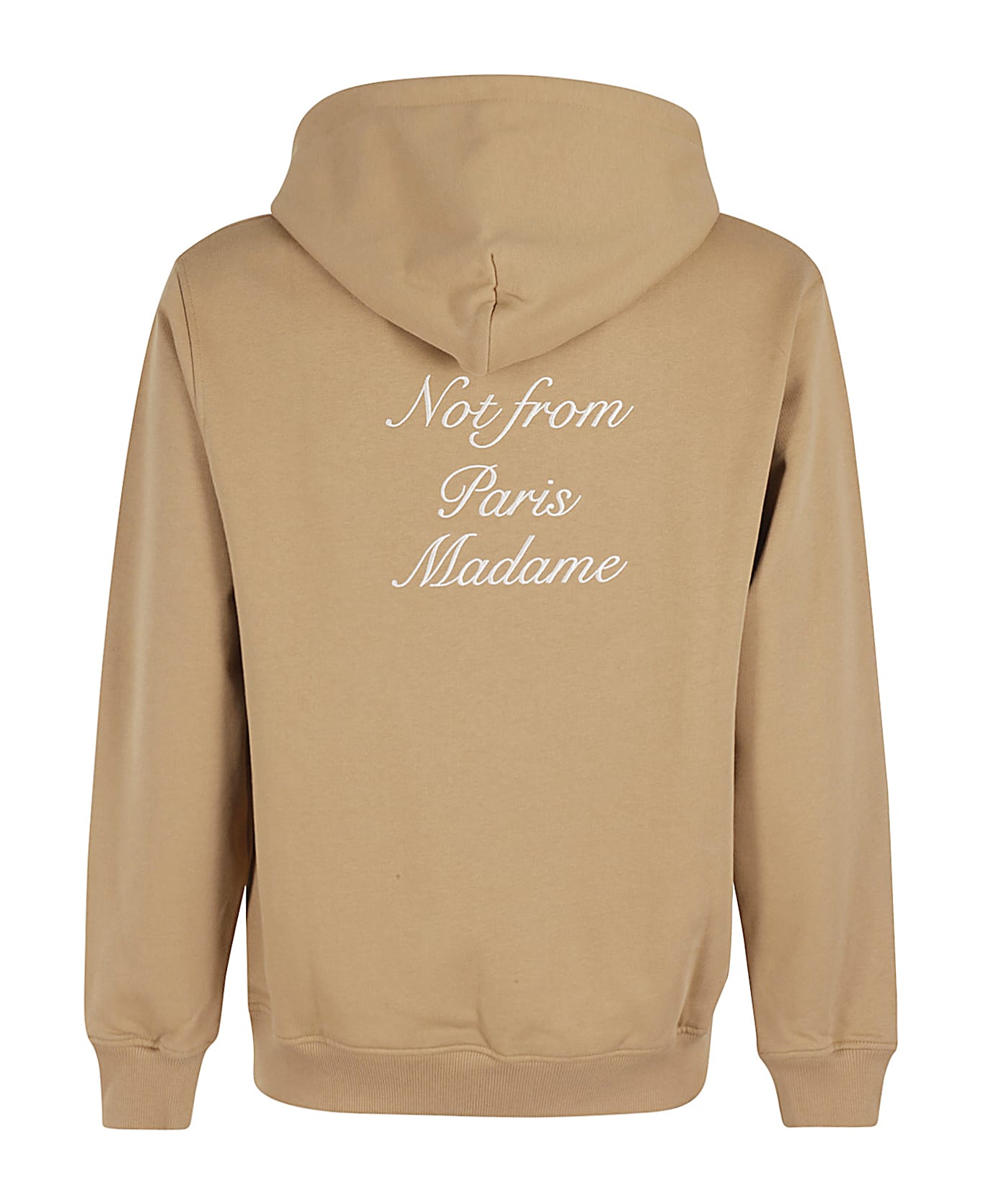 Drôle de Monsieur Le Hoodie Slogan Calligraphy - Ibn Ice Brown