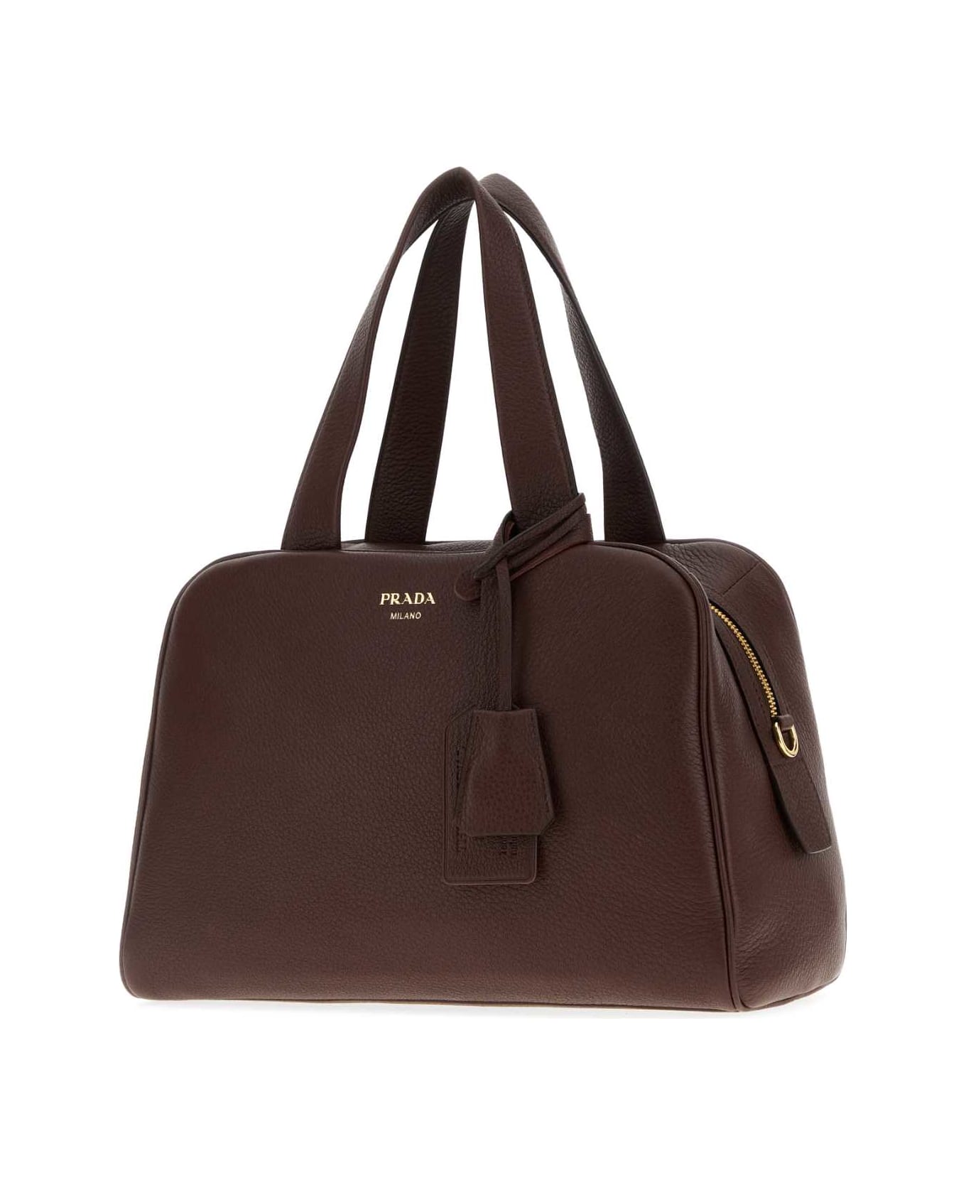 Prada Brown Leather Handbag - BRUCIATO