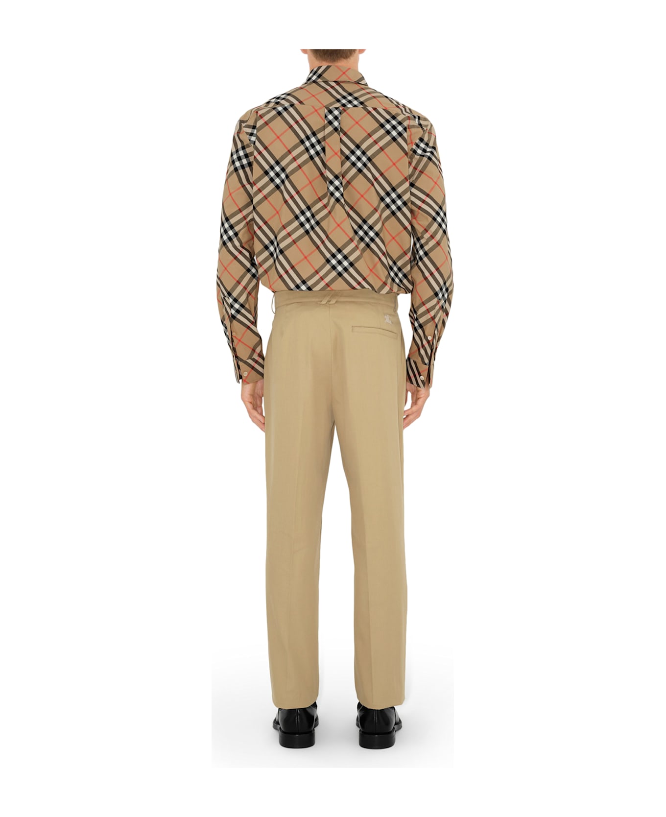 Burberry Check Cotton Shirt - Nude & Neutrals