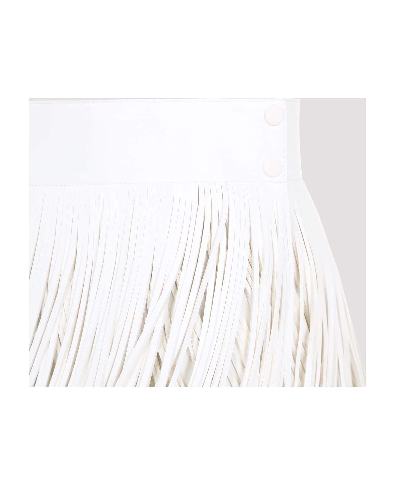 Alaia Alaïa Fringes Belt - Blanc Nacre