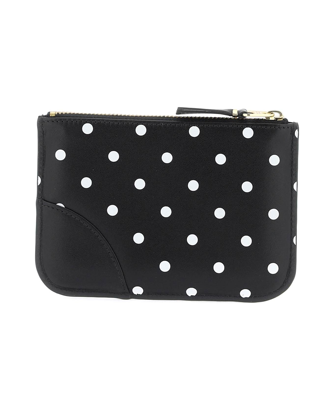 Comme des Garçons Wallet Polka Dot Patterned - BLACK (Black)