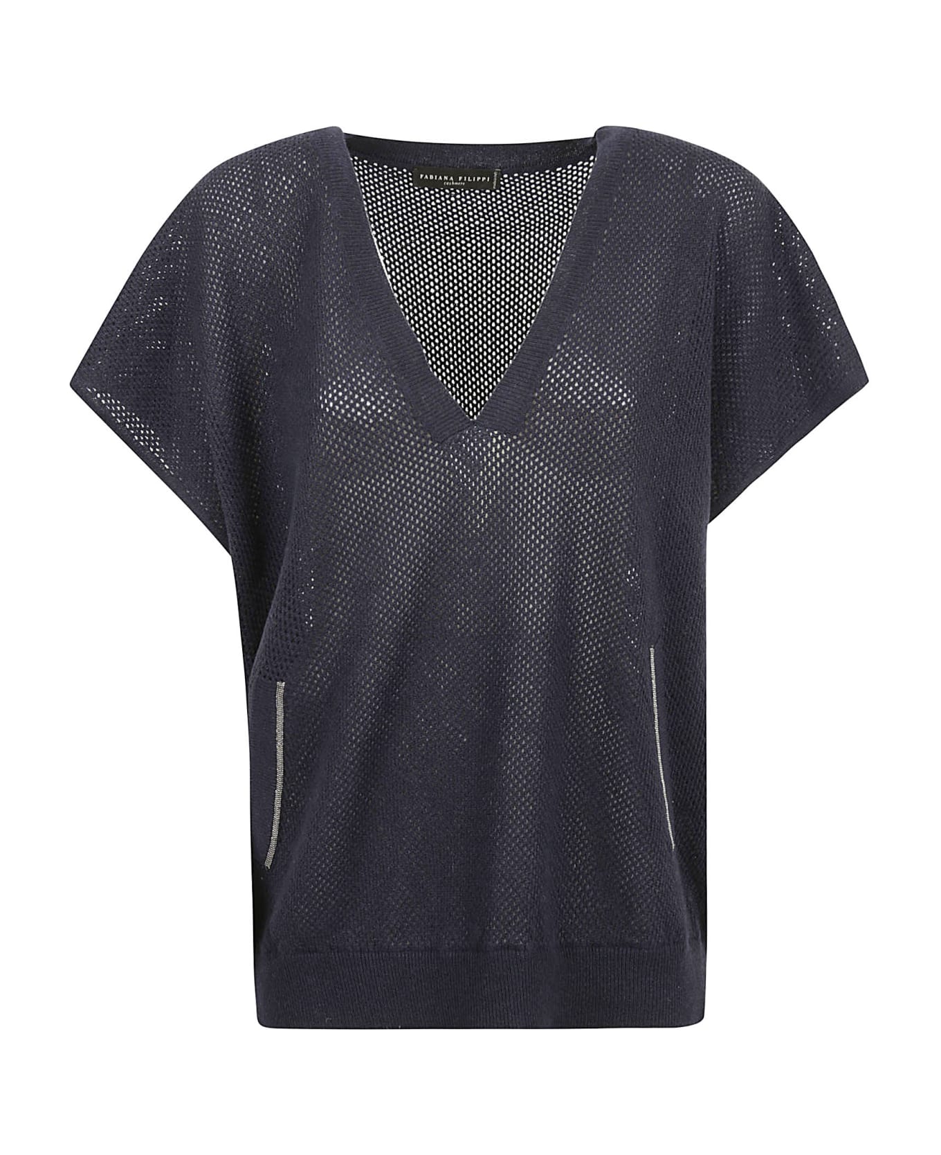 Fabiana Filippi V-neck Top - Blue