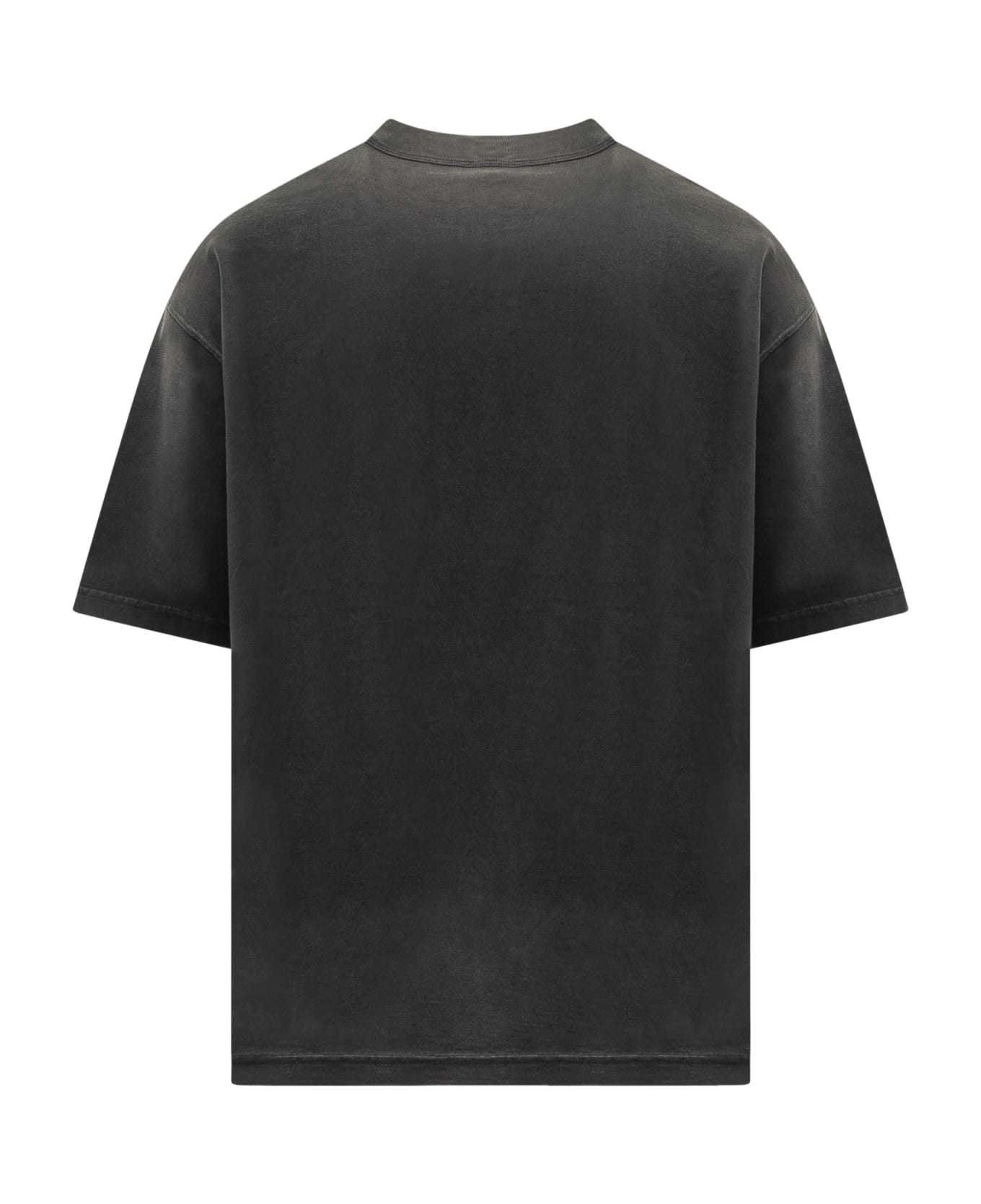 Diesel T-shirt With Shaded Effect And Logo - Xx Black
