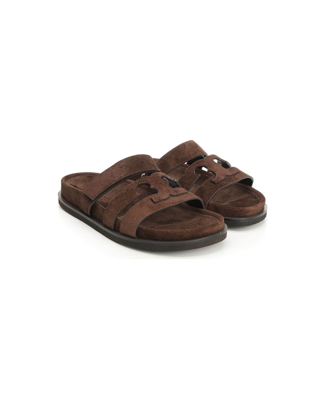 Tory Burch 'ines' Sports Slider Sandal - BROWN