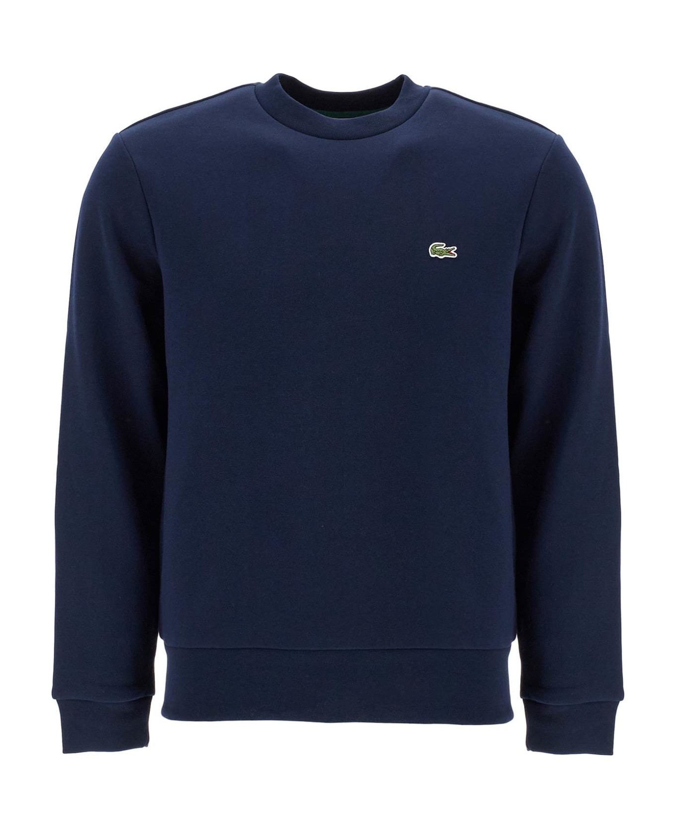 Lacoste Classic Fit Crewneck Sweatshirt - BLU NAVY (Blue) フリース