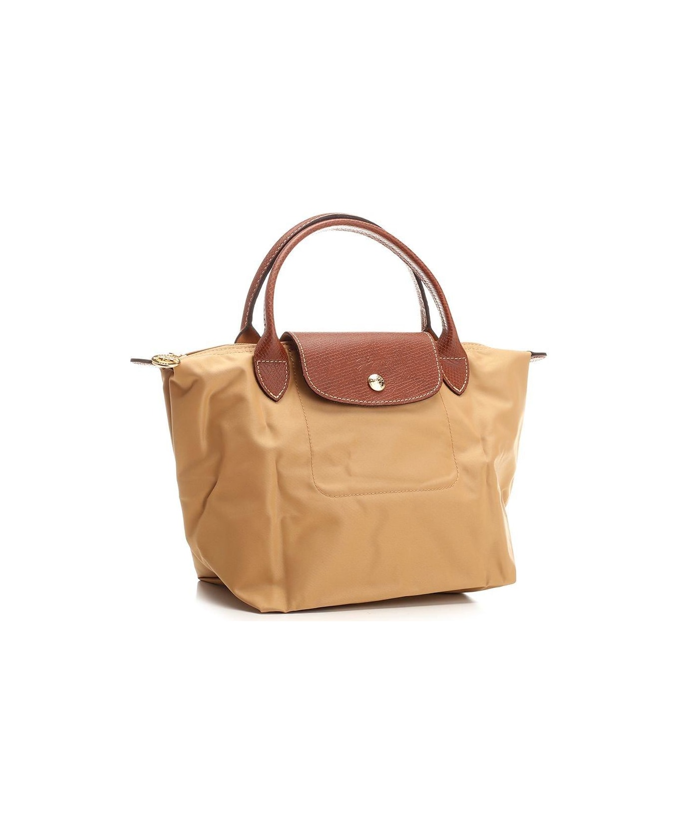 Longchamp Le Pliage Zip-up Small Tote Bag - NEUTRALS/BROWN