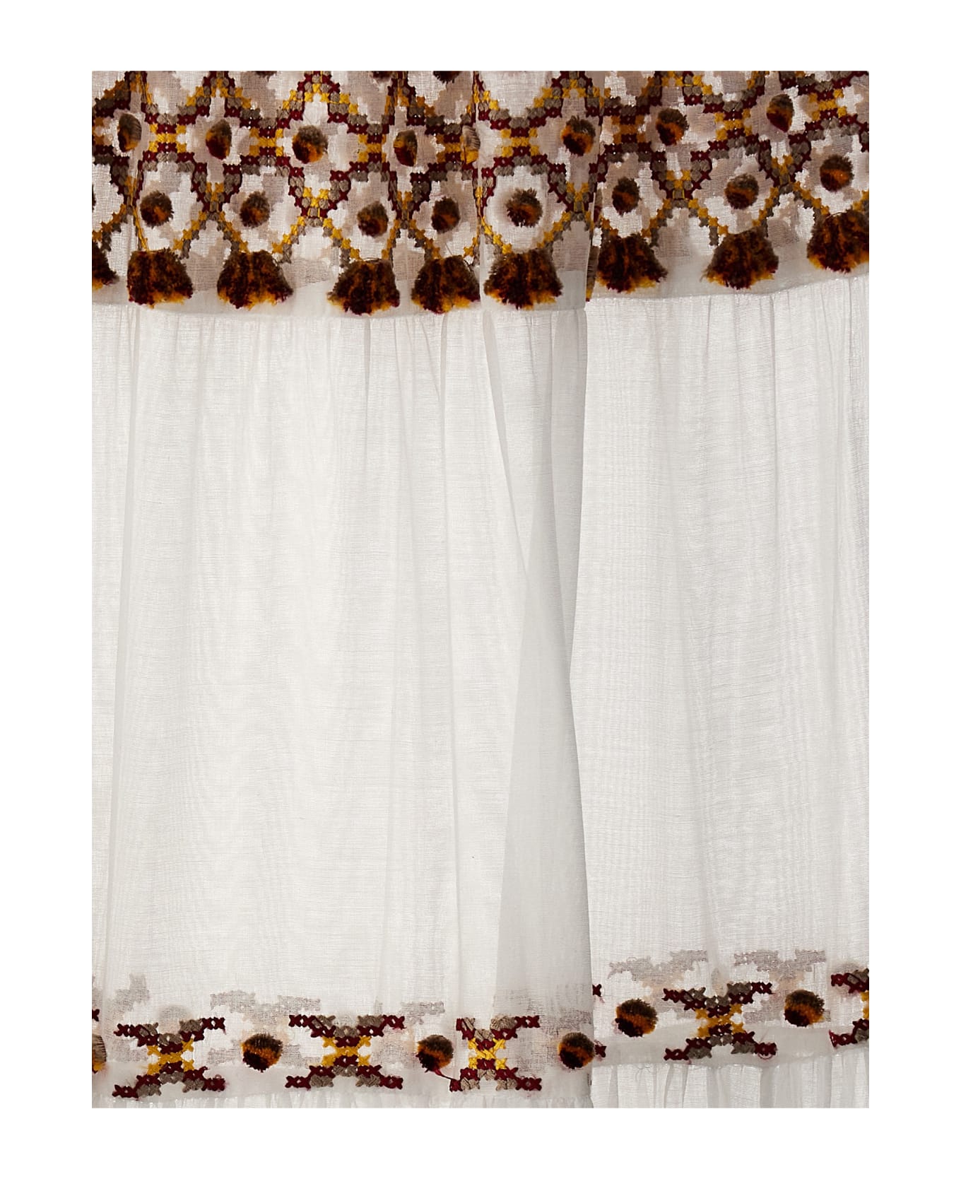 Ermanno Scervino Long Embroidery Skirt - White スカート