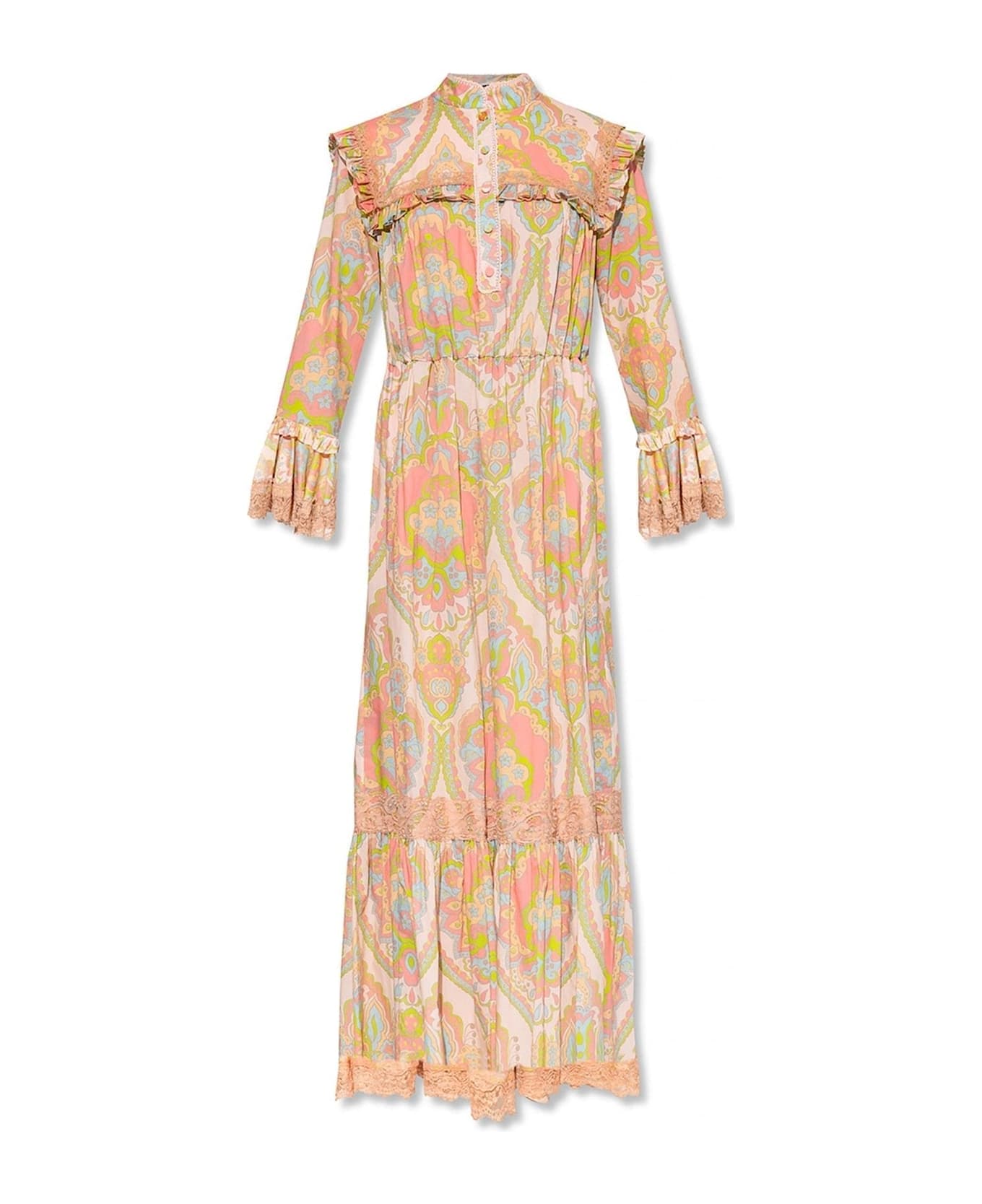 Gucci Fiorito Floral Dress - Pink