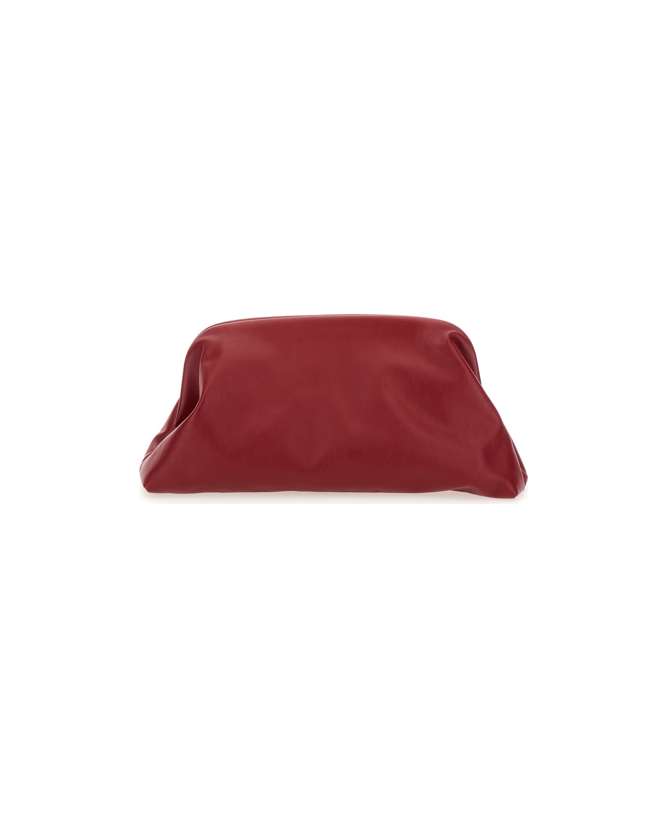 Philosophy di Lorenzo Serafini 'lauren' Bordeaux Maxi Clutch With Magnetic Closure In Leather Woman - Red