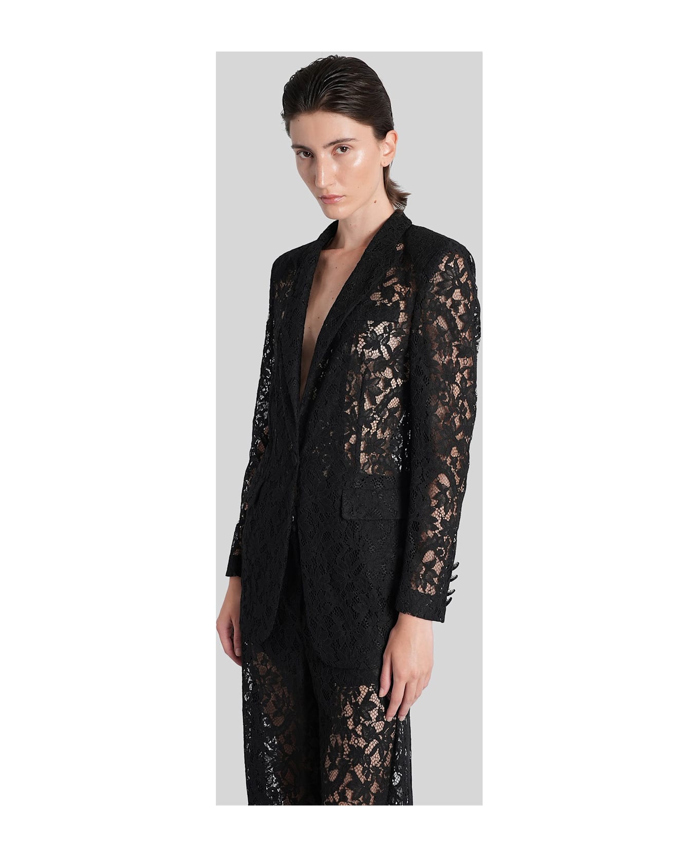 Blumarine Blazer In Black Polyester - Black