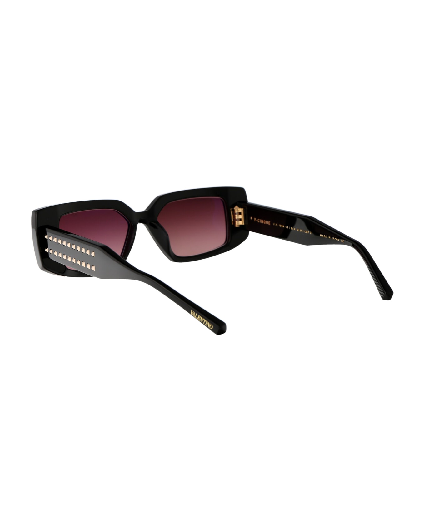 Valentino Eyewear V - Cinque Sunglasses - 108A BLK - GLD サングラス