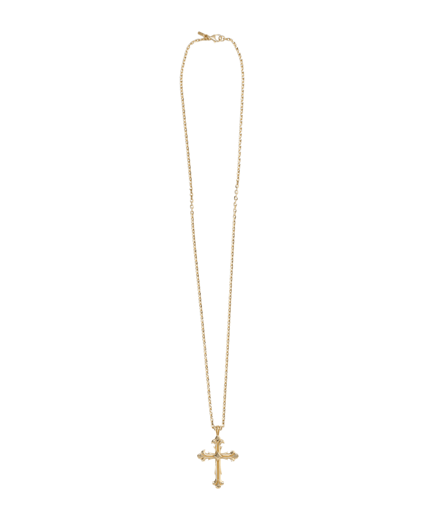 Emanuele Bicocchi Large Cross Necklace Gold - GOLD