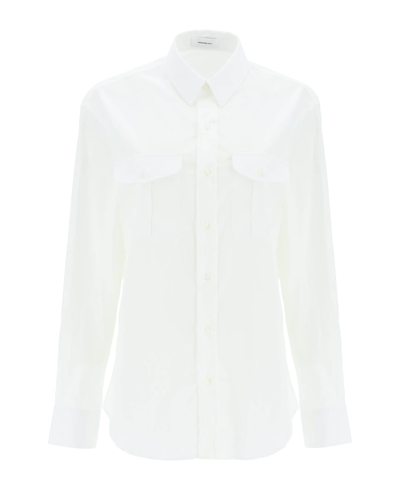 WARDROBE.NYC Oversized Shirt - WHITE (White)
