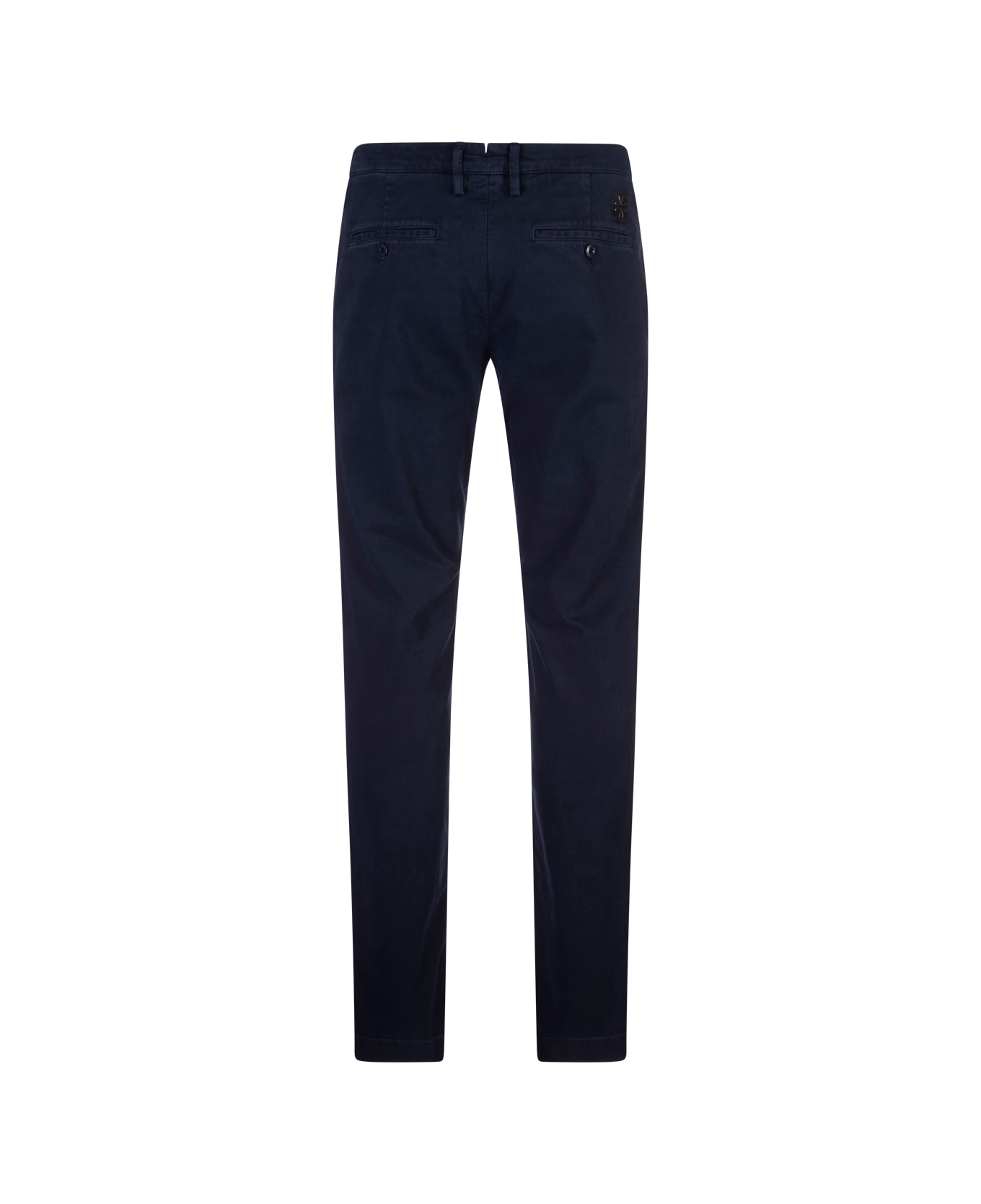 Jacob Cohen Bobby Slim Fit Trousers In Night Blue Garment-dye Twill - Blu