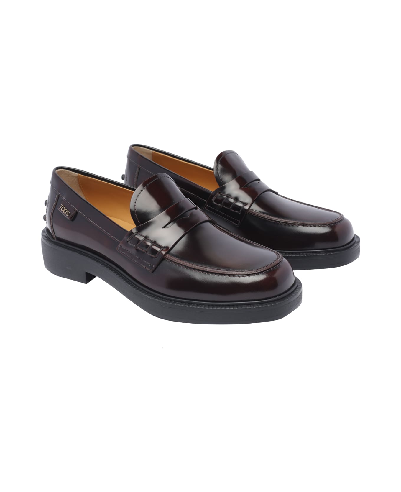 Tod's Leather Loafers - Red