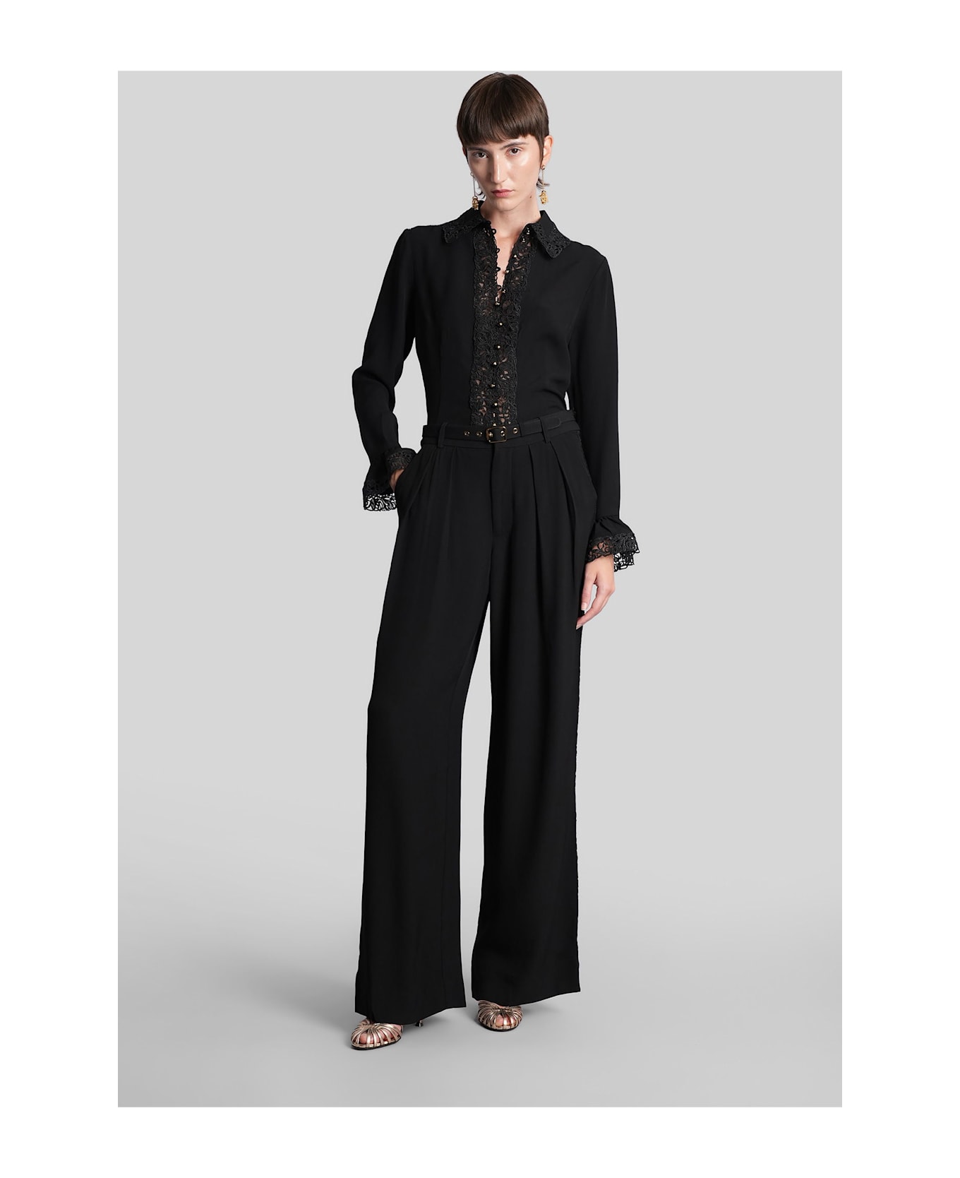Zimmermann Pants In Black Viscose - black
