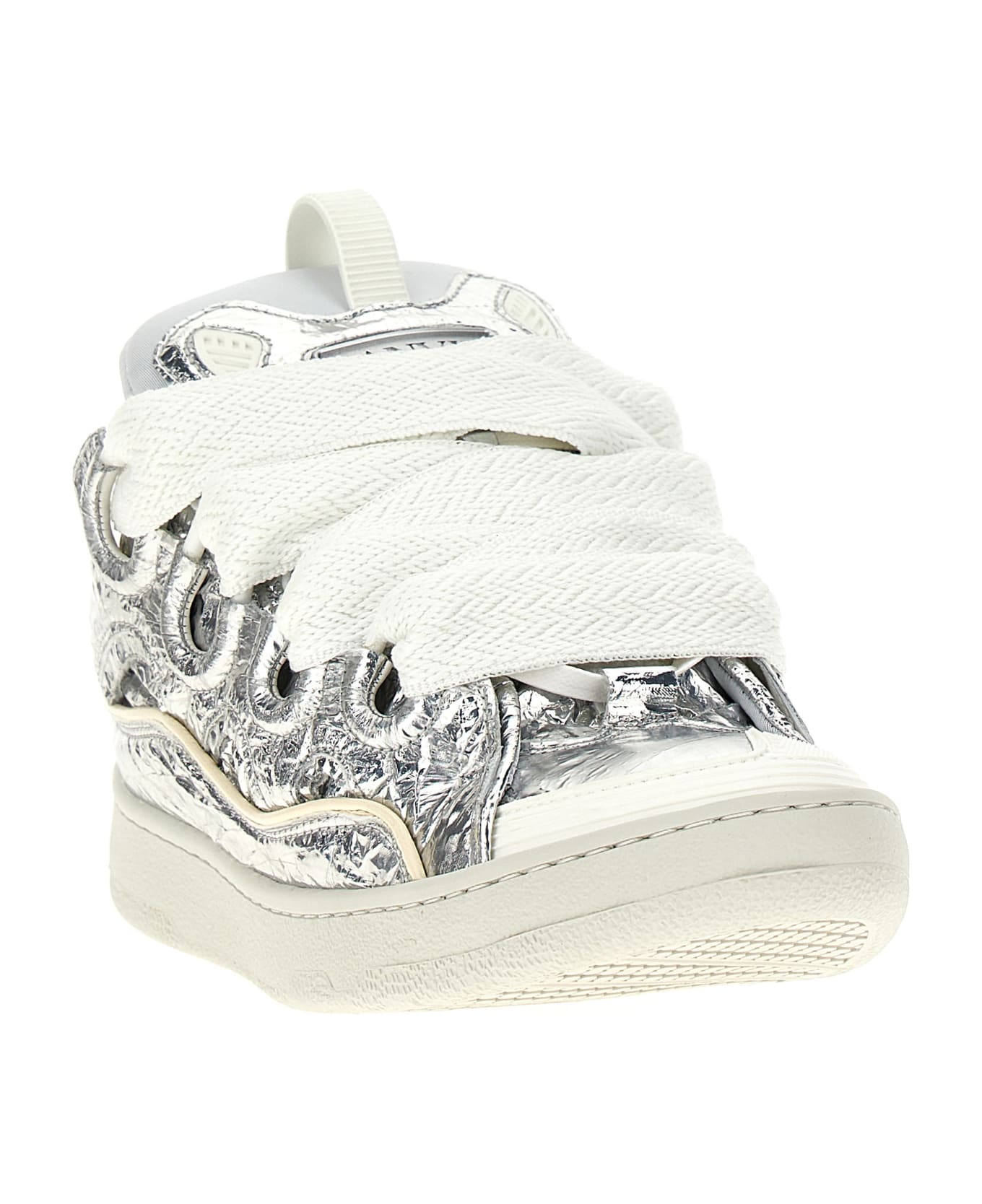 Lanvin 'curb' Sneakers - SILVER/WHITE
