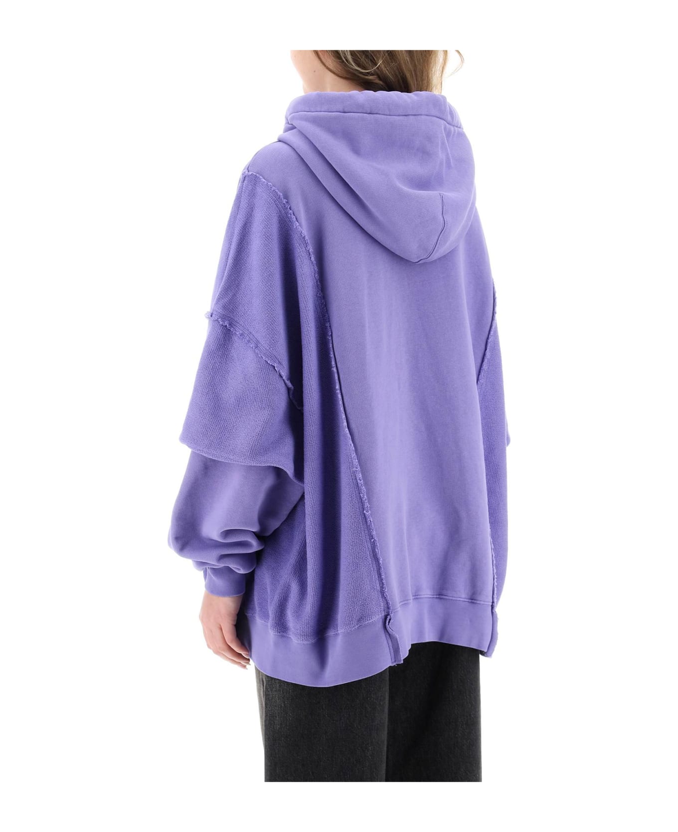 Khrisjoy Oversized Hooded Sweatshirt - WISTERIA (Purple) フリース