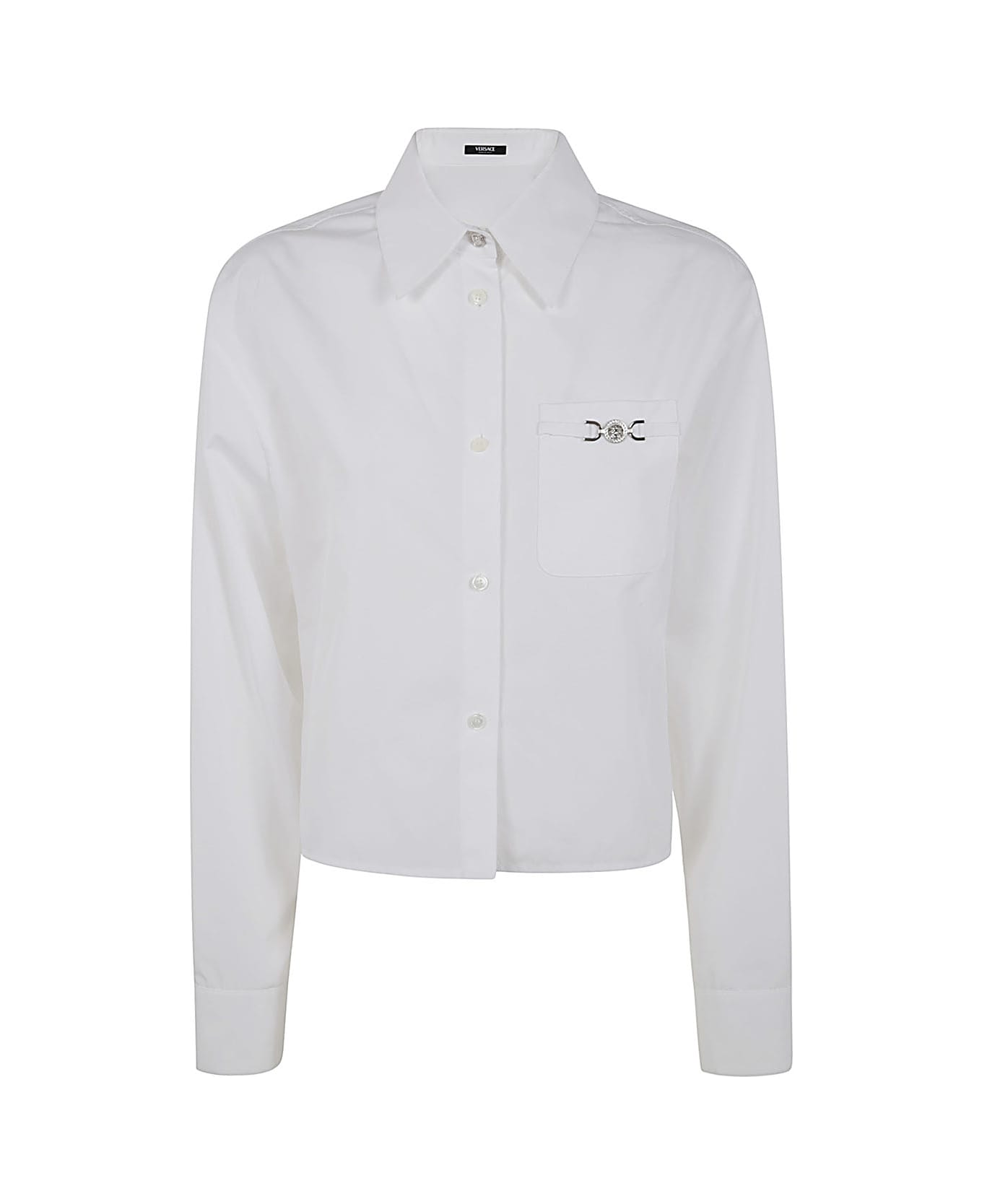 Versace Informal Shirt In Poplin Cotton - Optical White シャツ