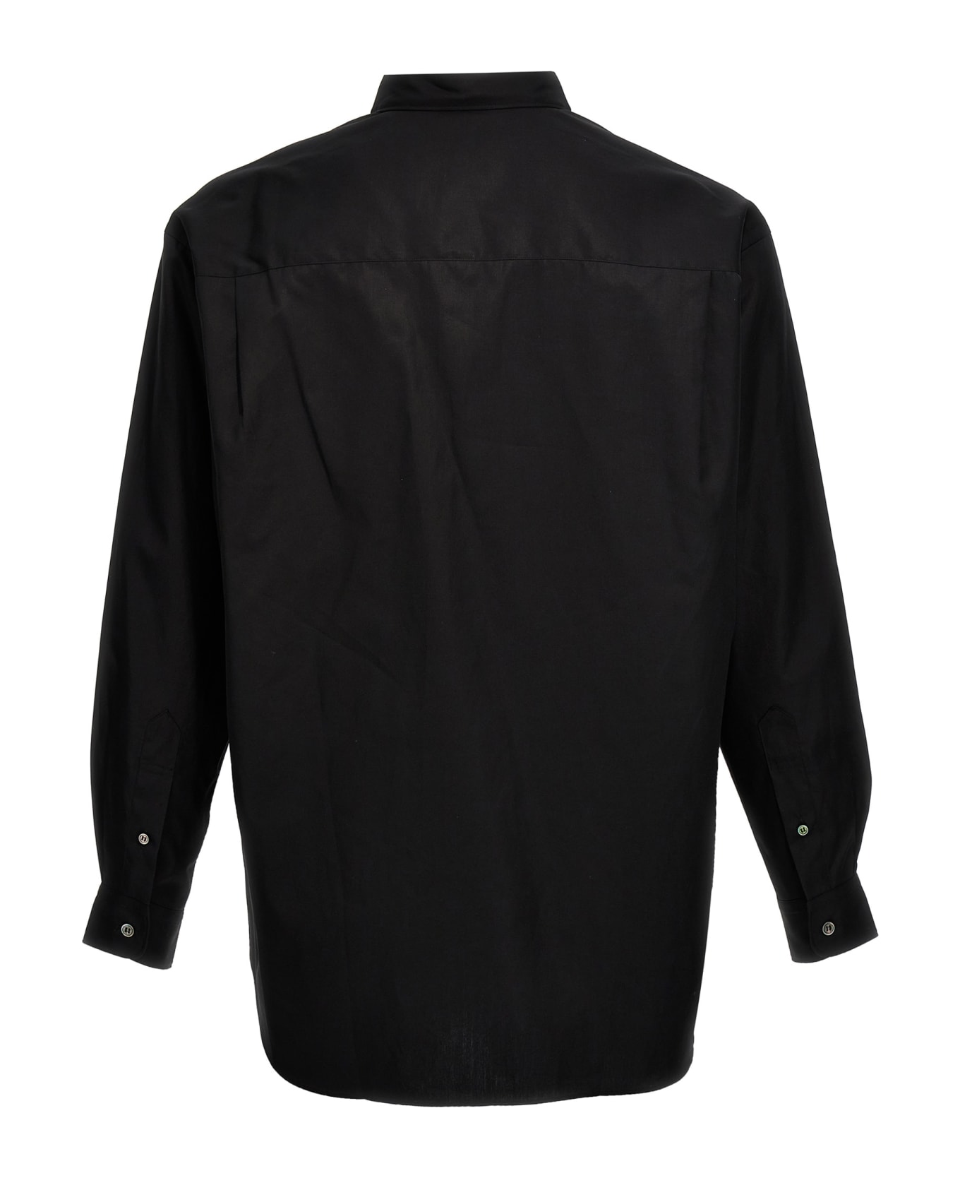 Comme des Garçons Homme Logo Embroidery Shirt - Black  