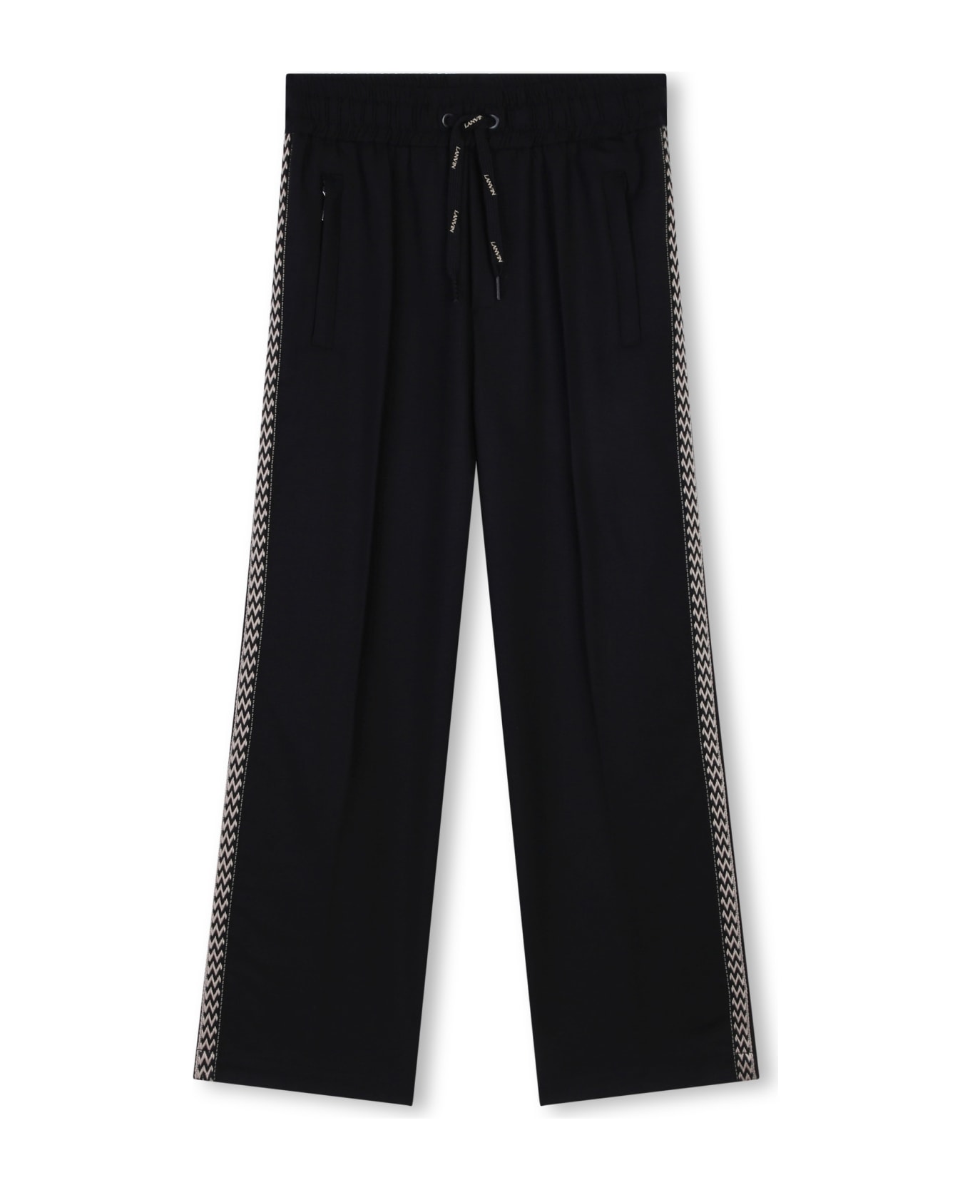 Lanvin Pantaloni Con Applicazione - Black