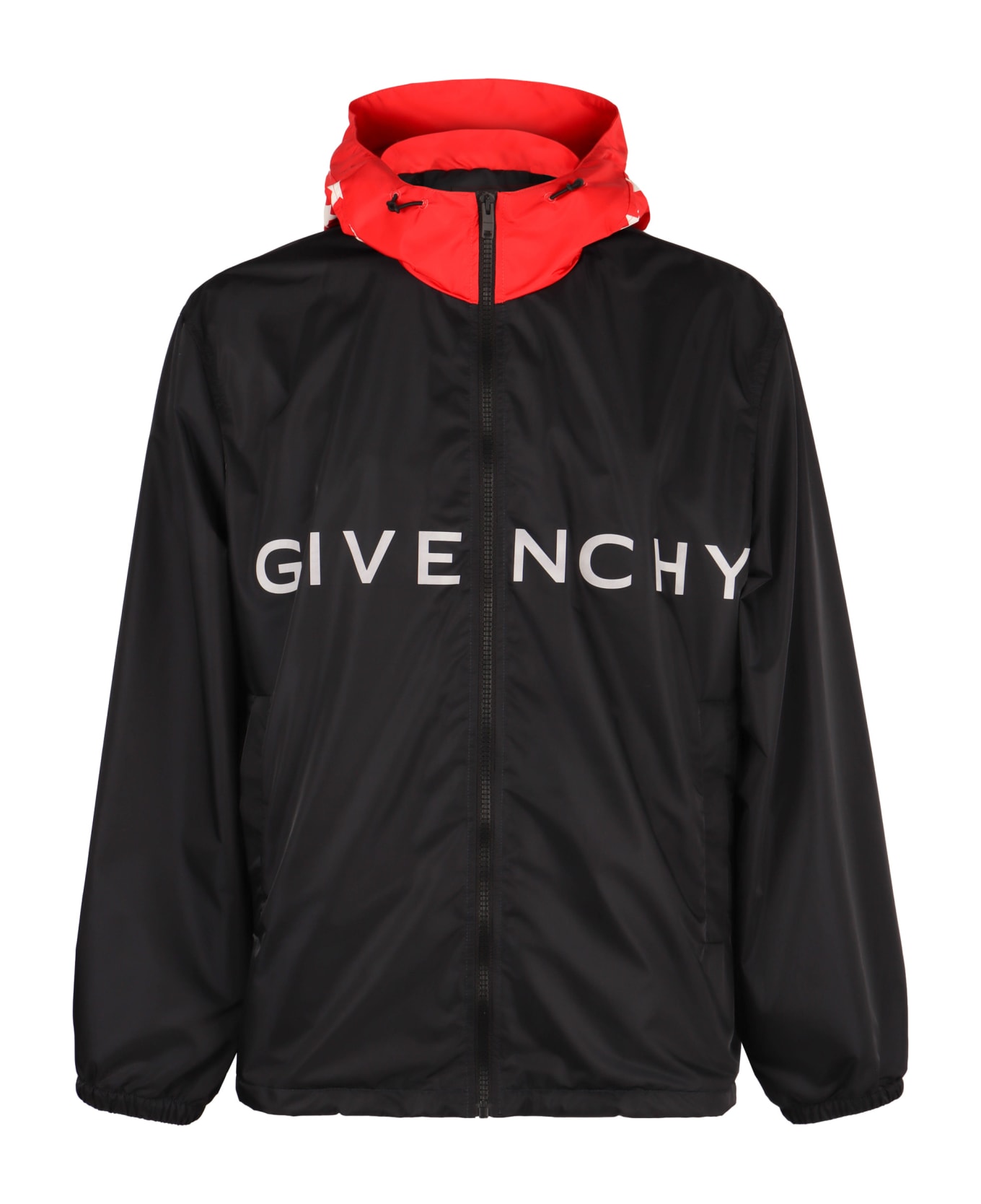 Givenchy Technical Fabric Hooded Jacket - Blue
