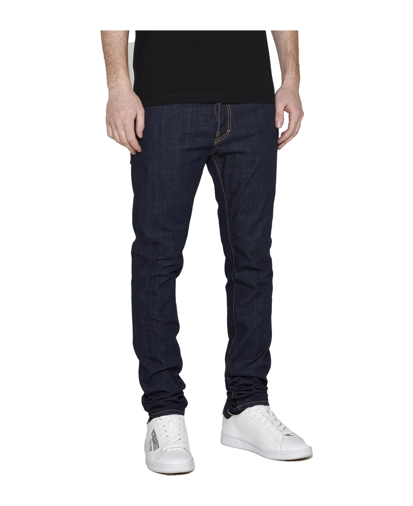 Dsquared2 Cool Guy Jeans In Dark Rinse Wash - Blue Navy デニム