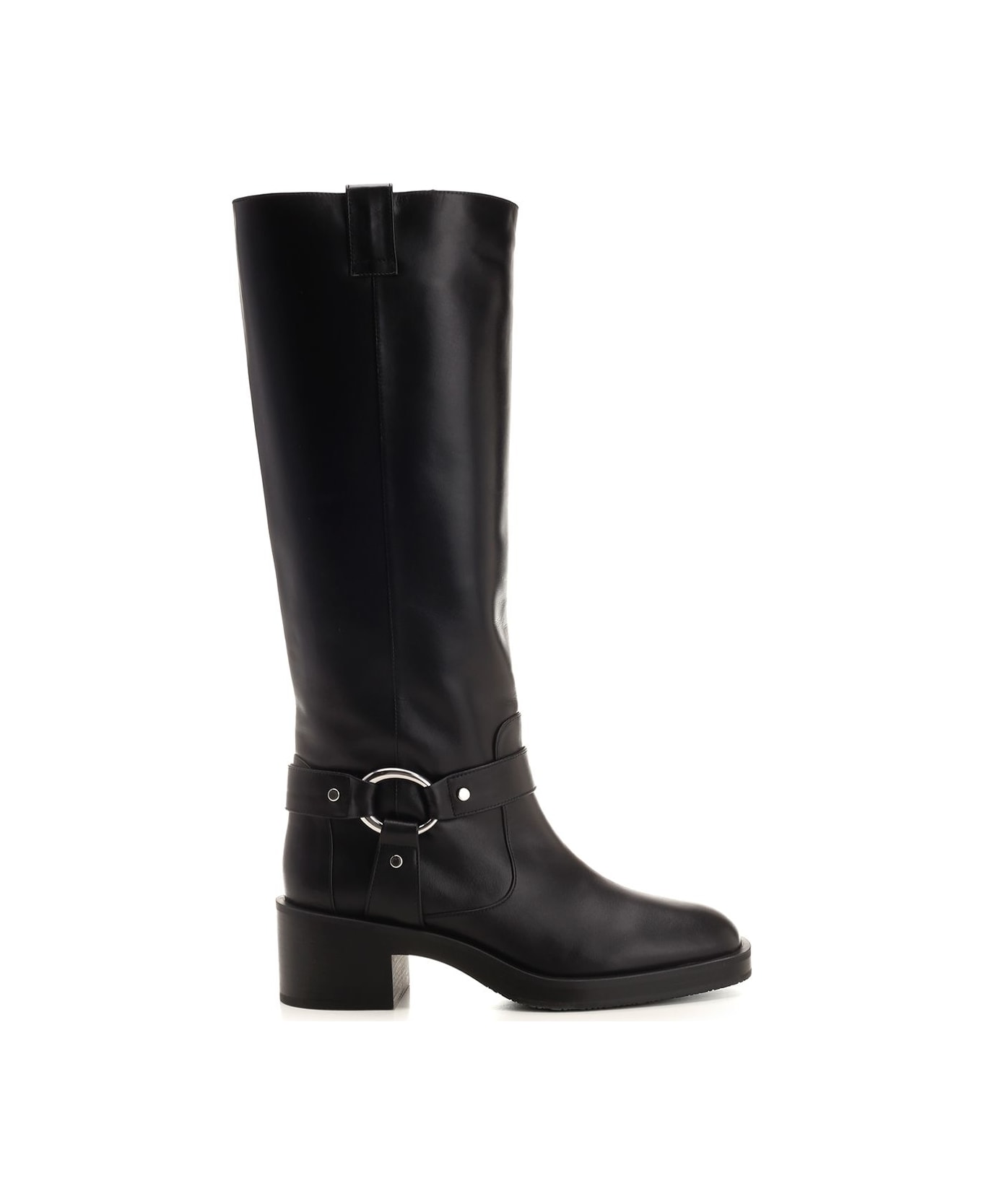 Stuart Weitzman Biker Jax Knee-high - Black