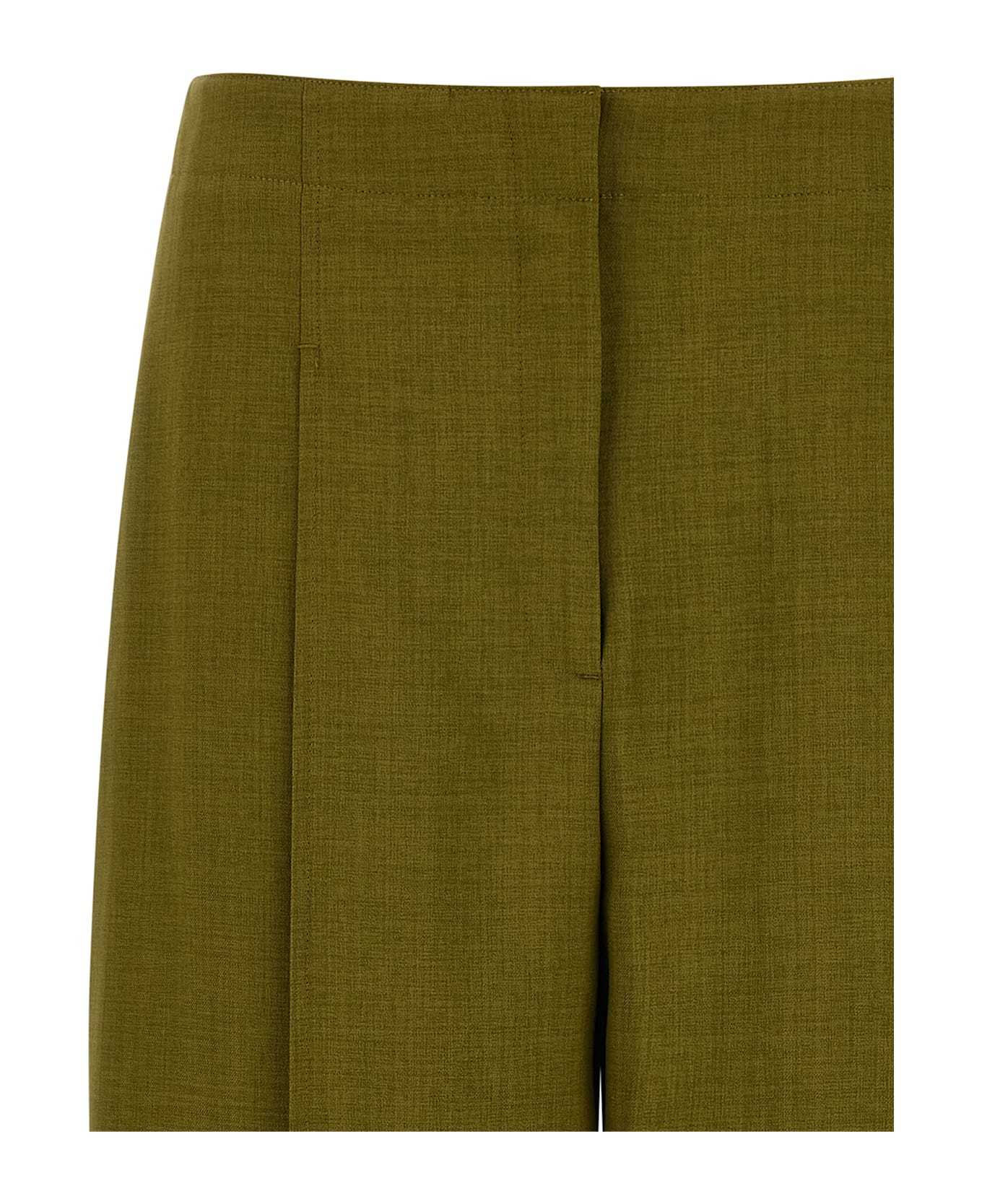 Theory 'deep Pleat' Pants - Green
