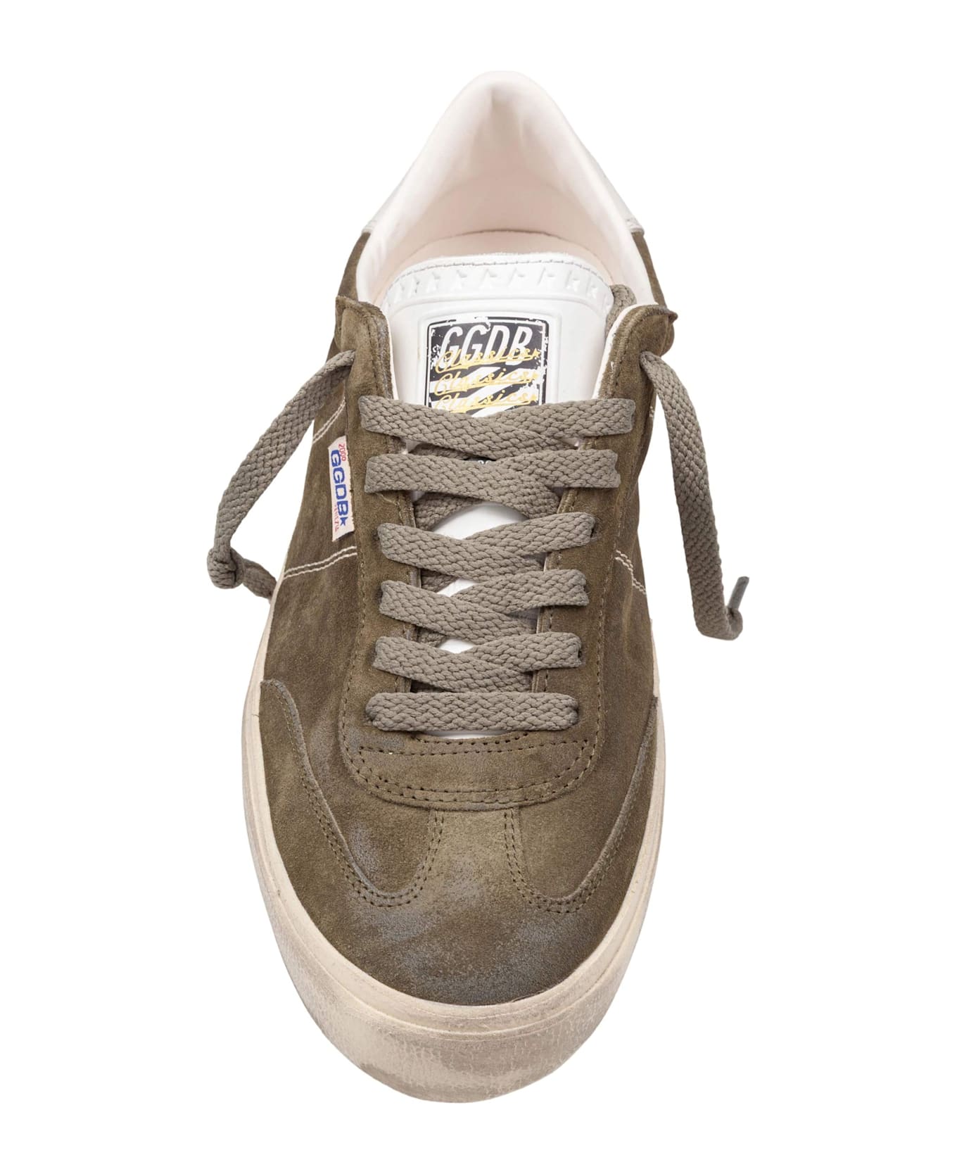 Golden Goose Soul Star Suede Sneakers, Military Green - Olive Green