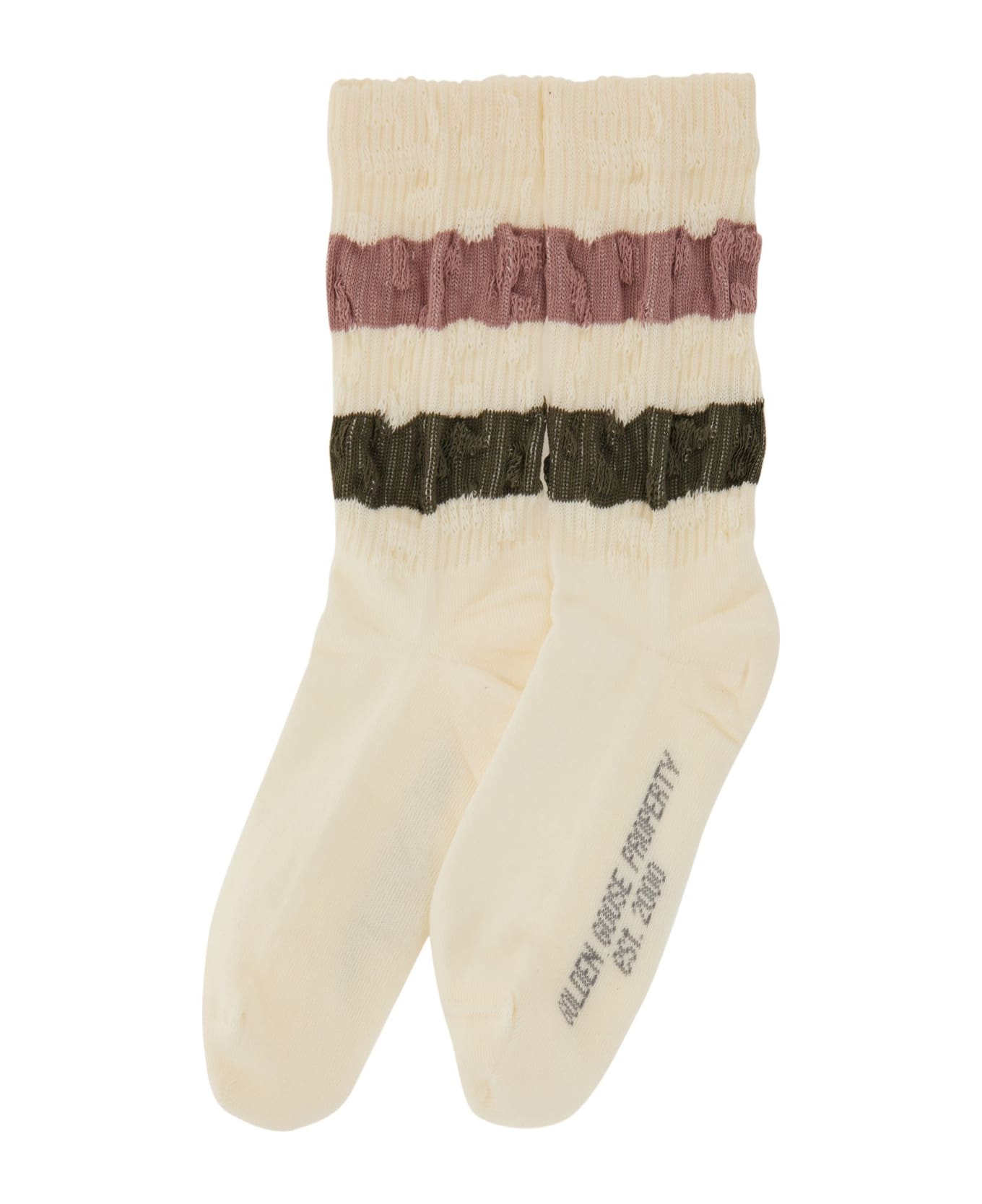 Golden Goose Striped Socks - Vintage White/ Multicolor