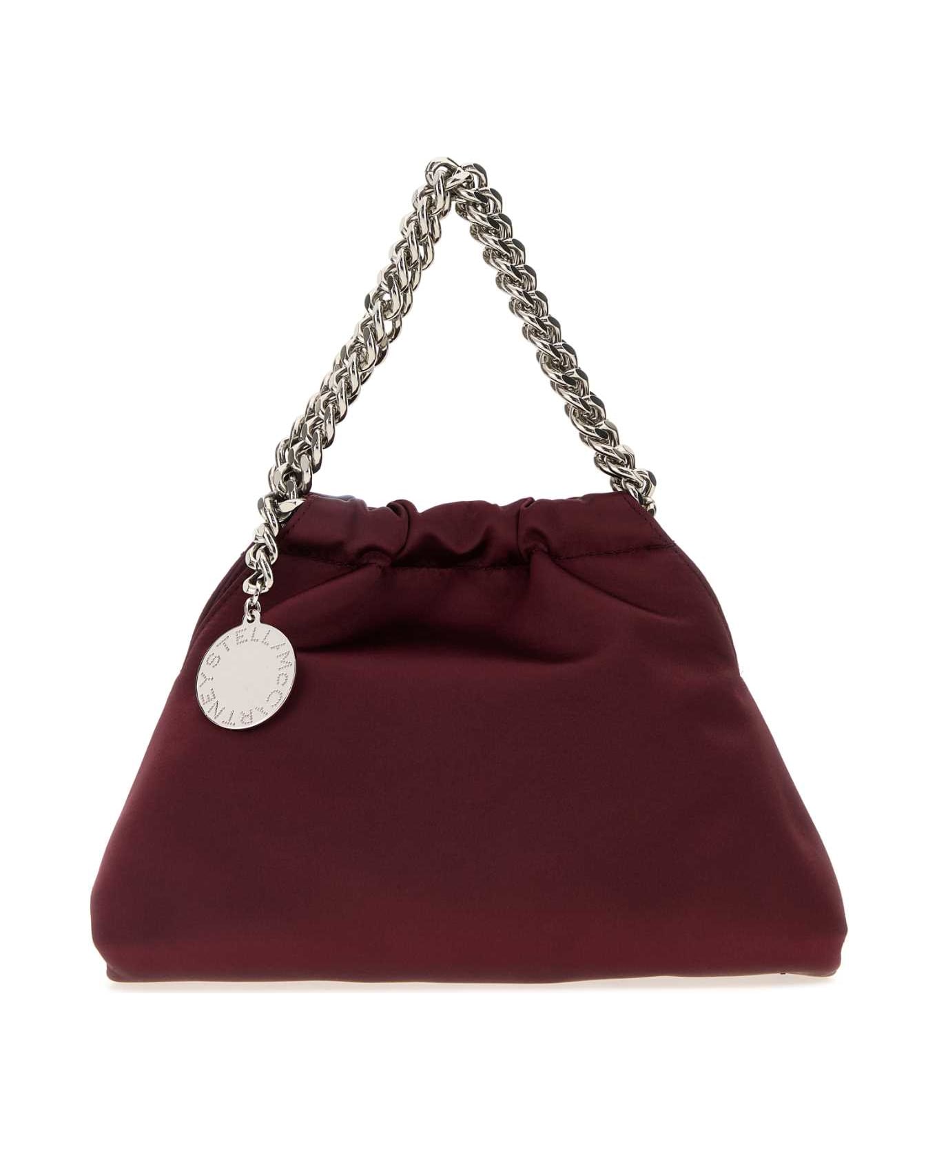 Stella McCartney Burgundy Satin Falabella Handbag - SHIRAZ