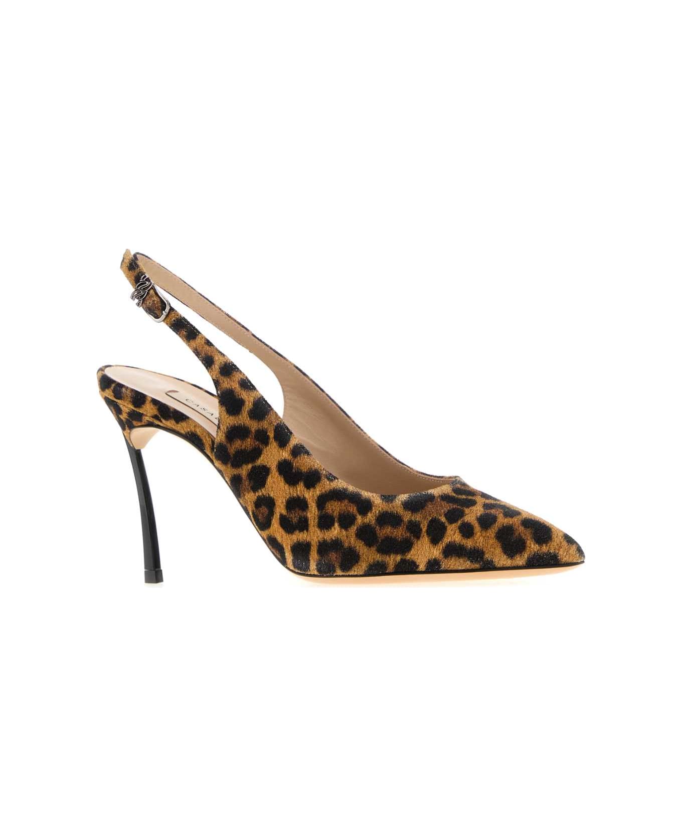 Casadei Printed Suede Malesia Pumps - MACULATO