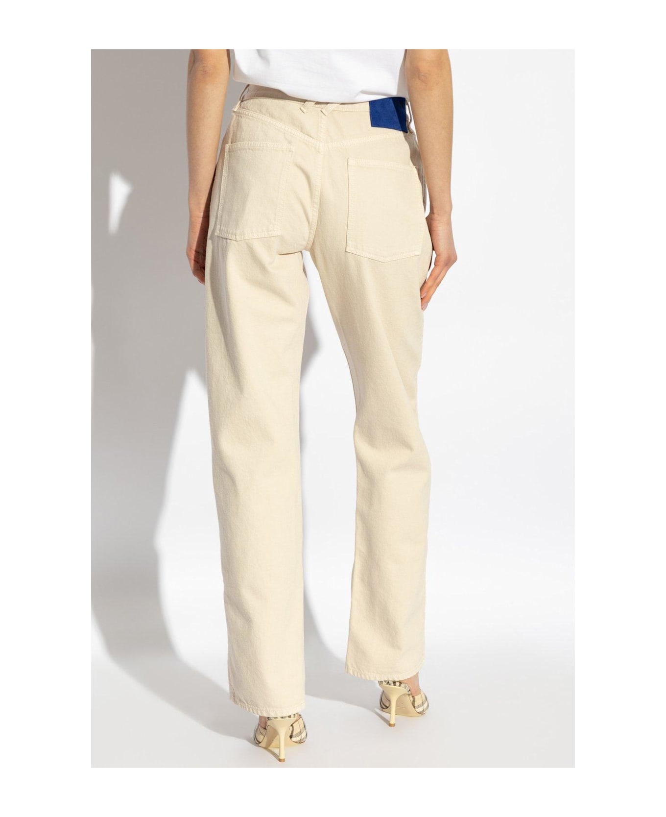 【送料&関税込】Burberry Logo Patch Straight-leg Trousers Burberry Logo Patch Straight-leg Trousers | italist, ALWAYS